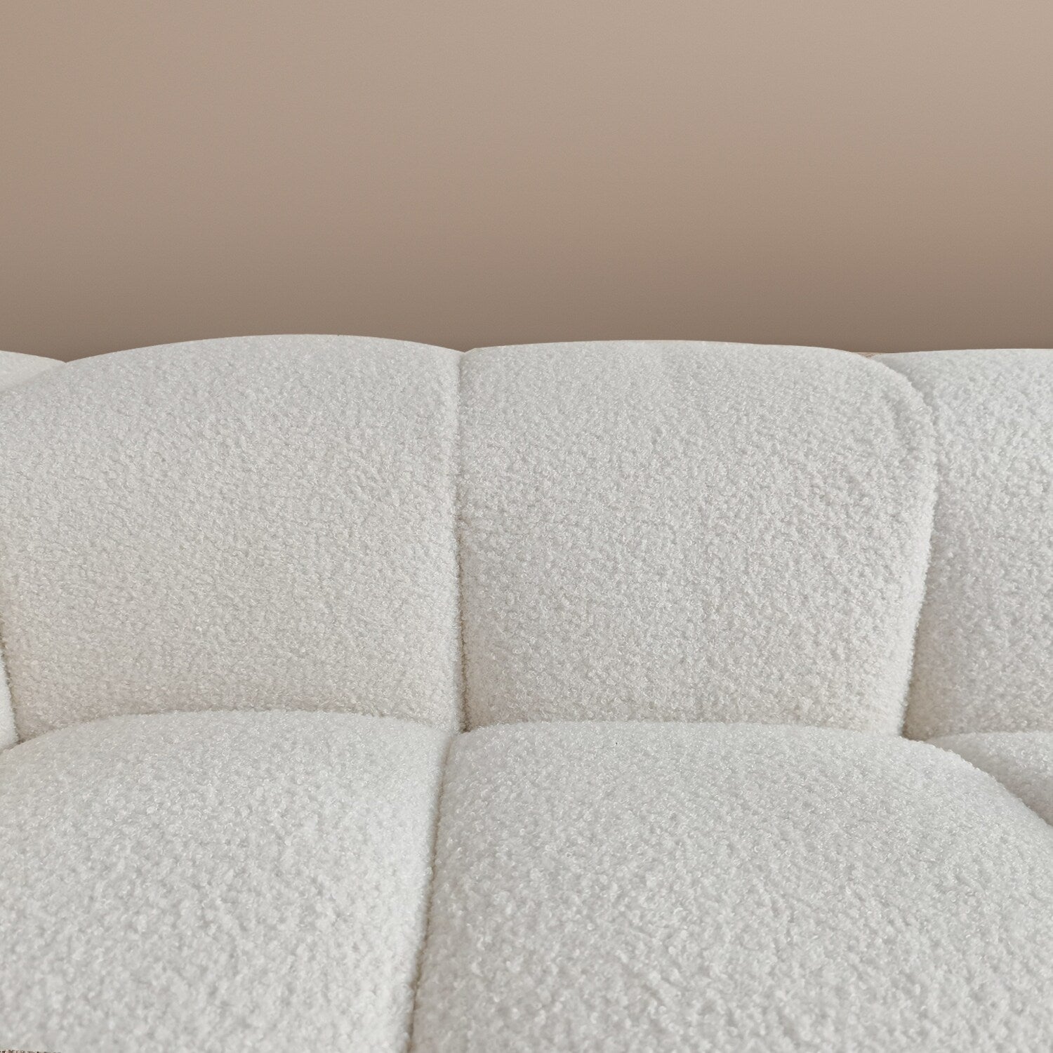 Canapé/Loveseat/Couch en velours Teddy 100.8 avec accoudoirs - Style moderne