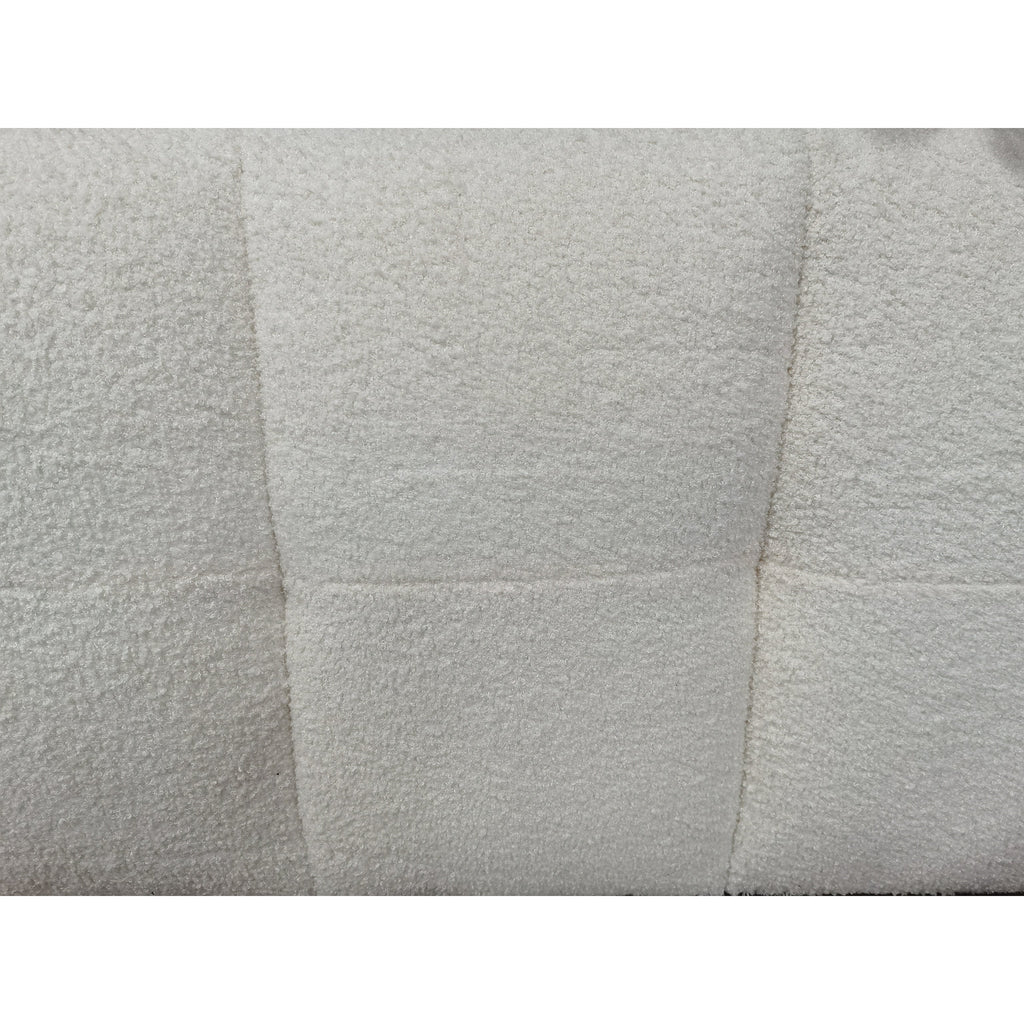 Canapé/Loveseat/Couch en velours Teddy 100.8 avec accoudoirs - Style moderne