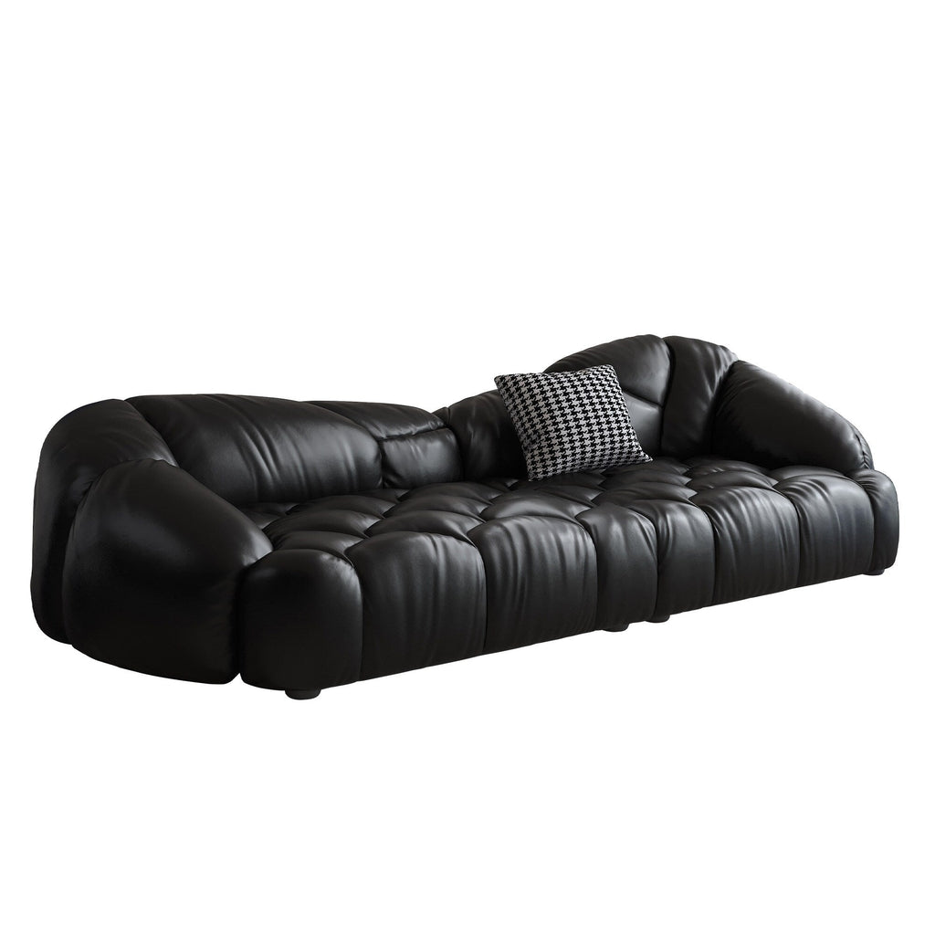 Canapé recouvert de cuir 104.3 - 104.3 x 45.3