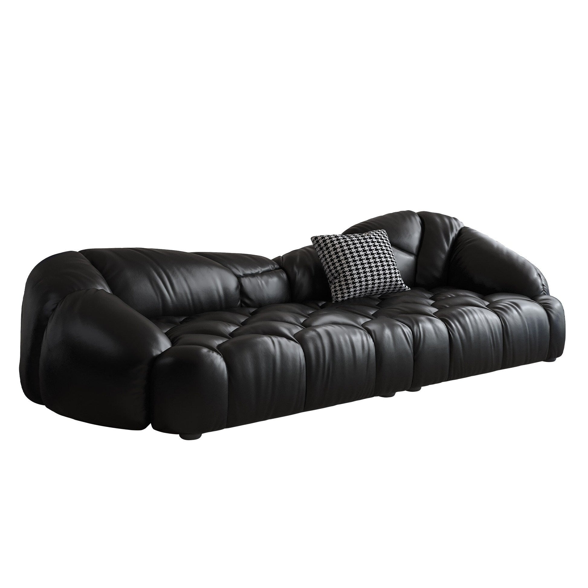 Canapé recouvert de cuir 104.3 - 104.3 x 45.3