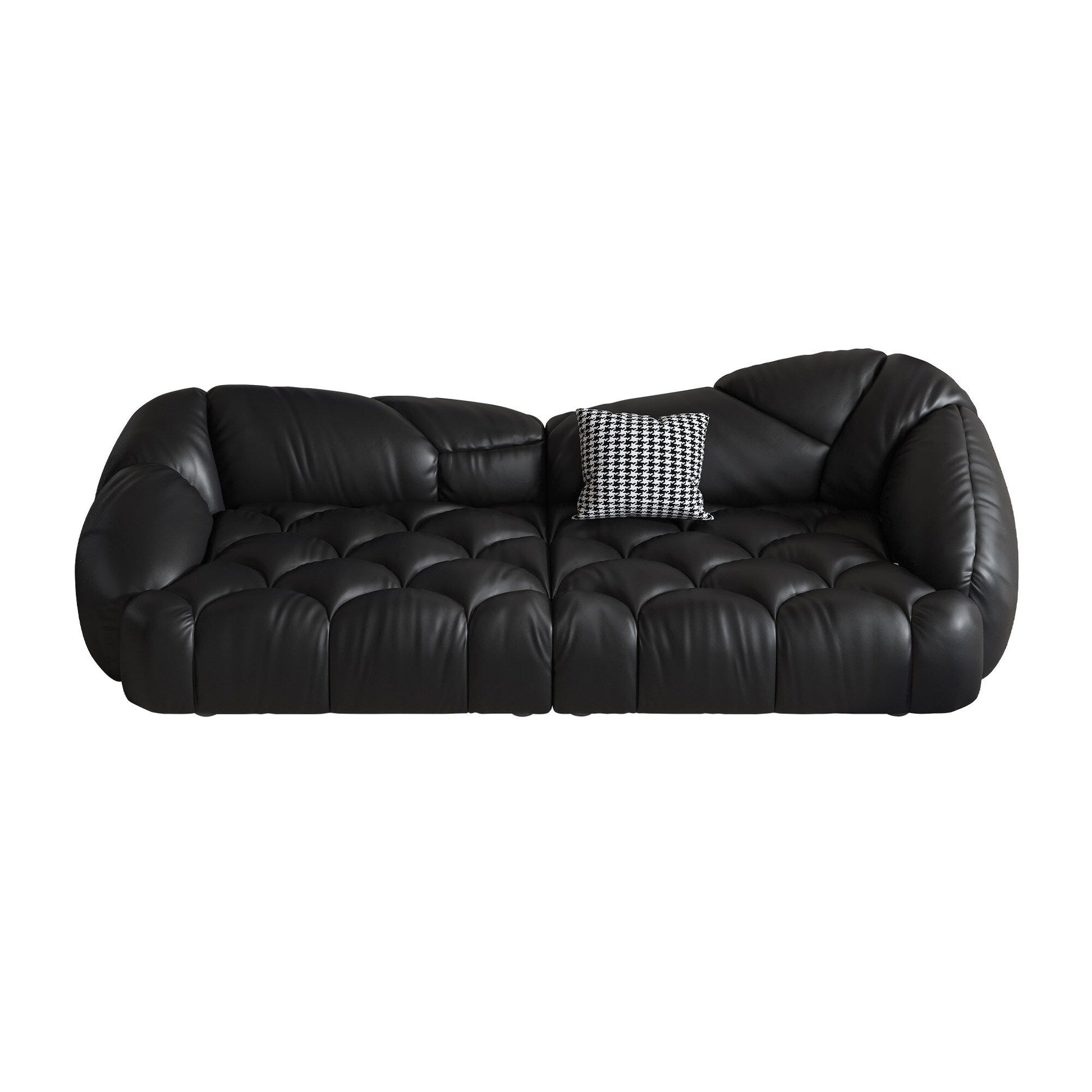 Canapé recouvert de cuir 104.3 - 104.3 x 45.3