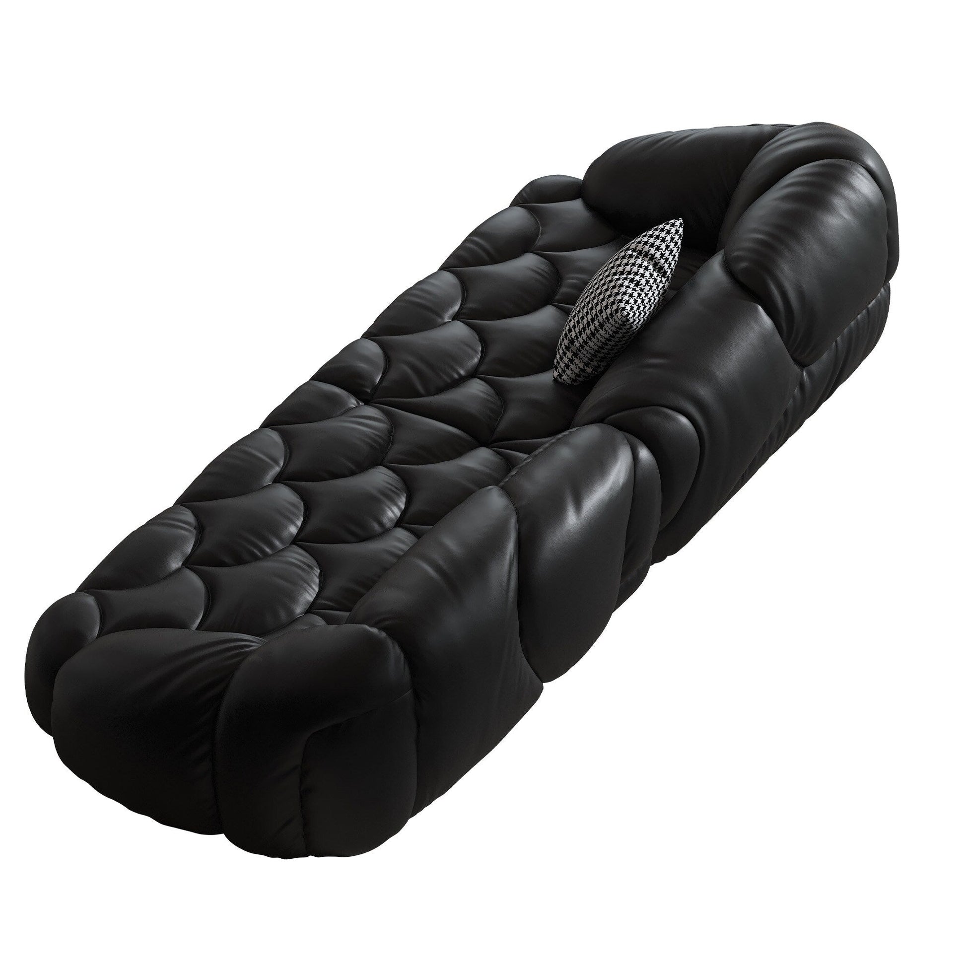 Canapé recouvert de cuir 104.3 - 104.3 x 45.3