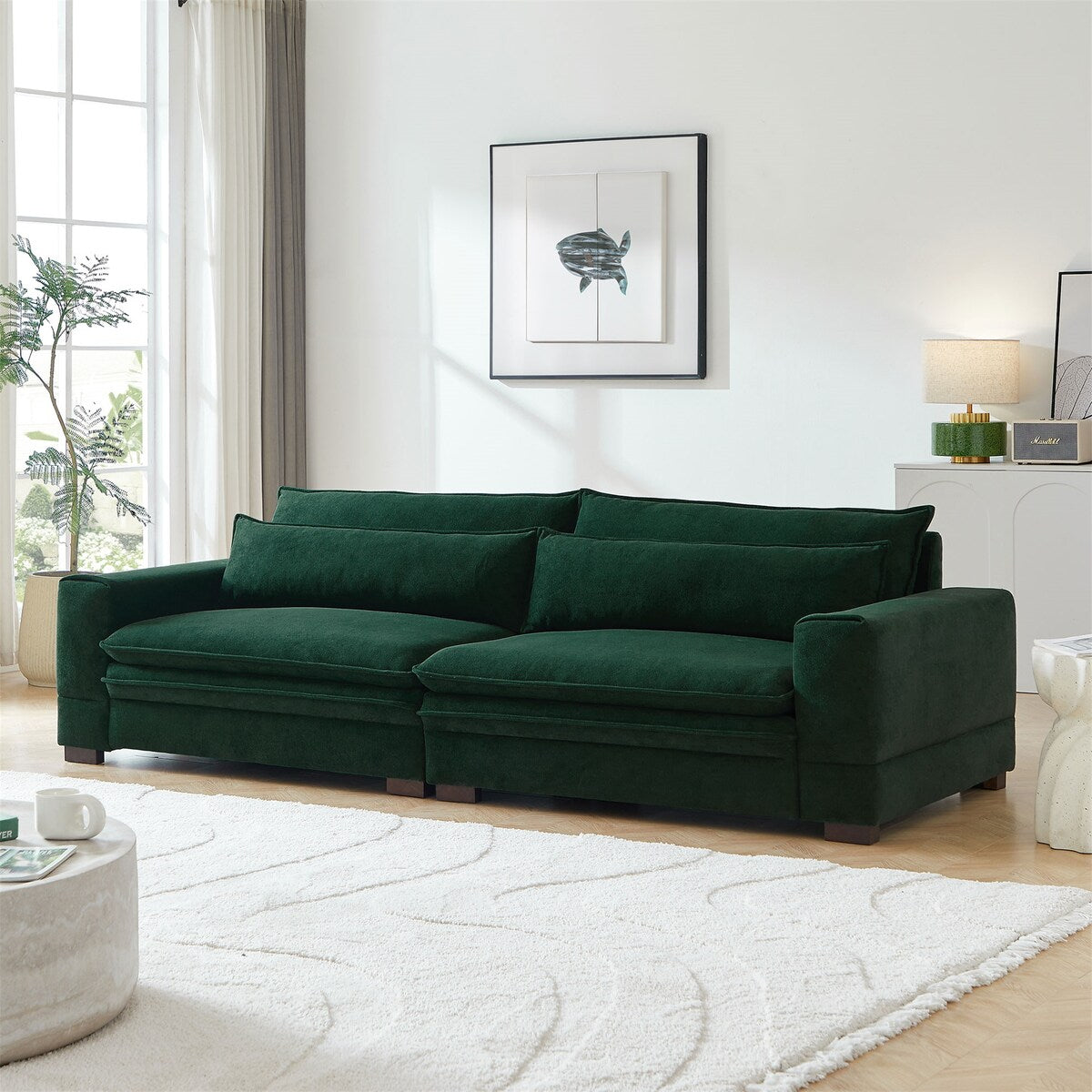 Canapé de style milieu de siècle de 266 cm (104,72 pouces)