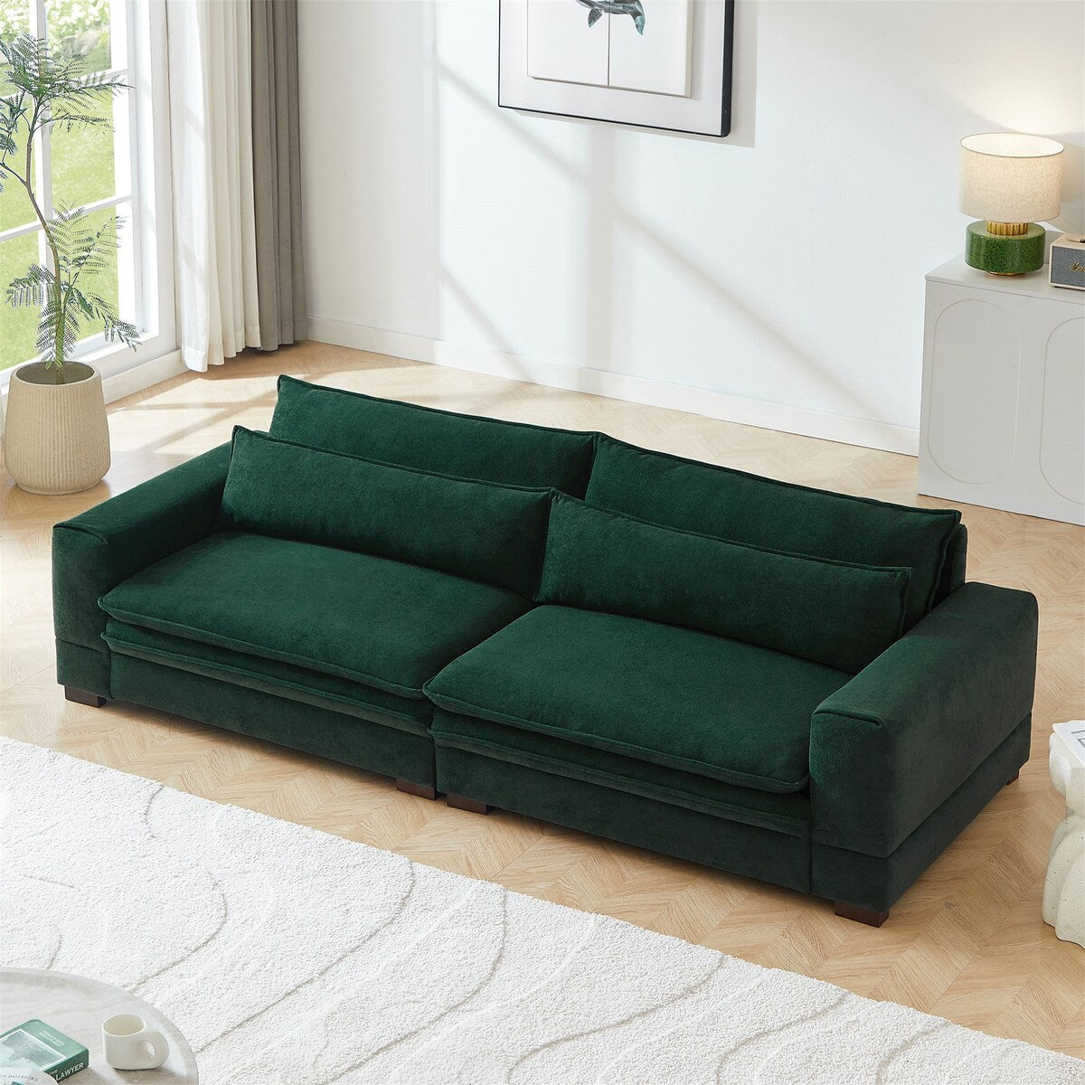 Canapé de style milieu de siècle de 266 cm (104,72 pouces)