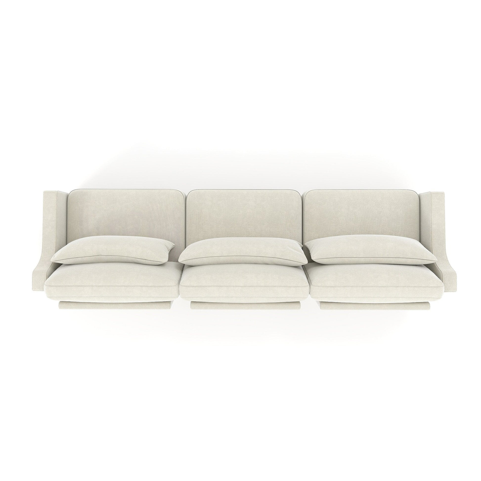 105.9 Chenille 4-Seater Sofa with ergonomic, wooden base,high - resilience sponge for Living Room