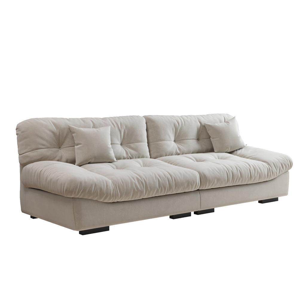 Canapé-lit minimaliste Cloud de 105 pouces avec deux coussins