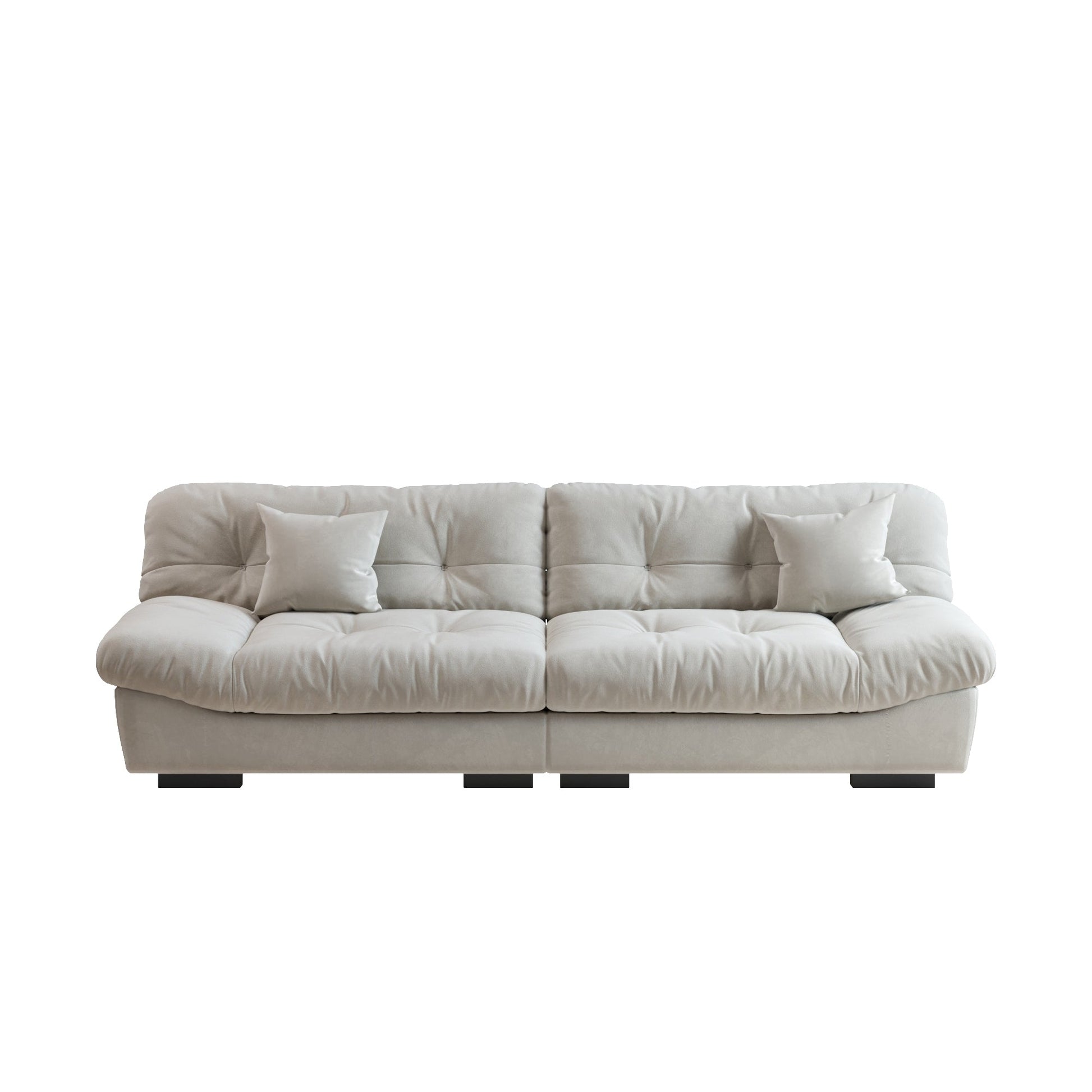 Canapé-lit minimaliste Cloud de 105 pouces avec deux coussins