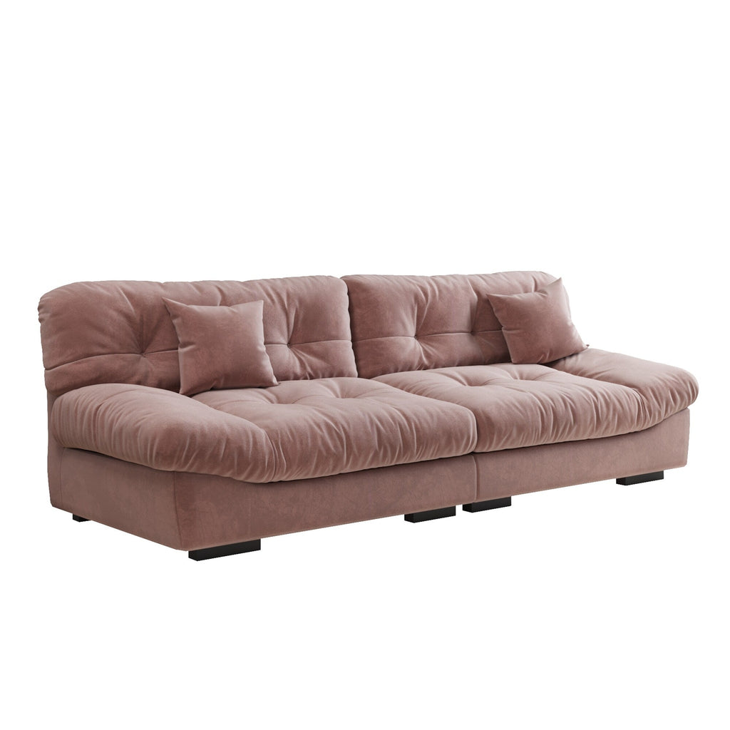 Canapé-lit minimaliste Cloud de 105 pouces avec deux coussins