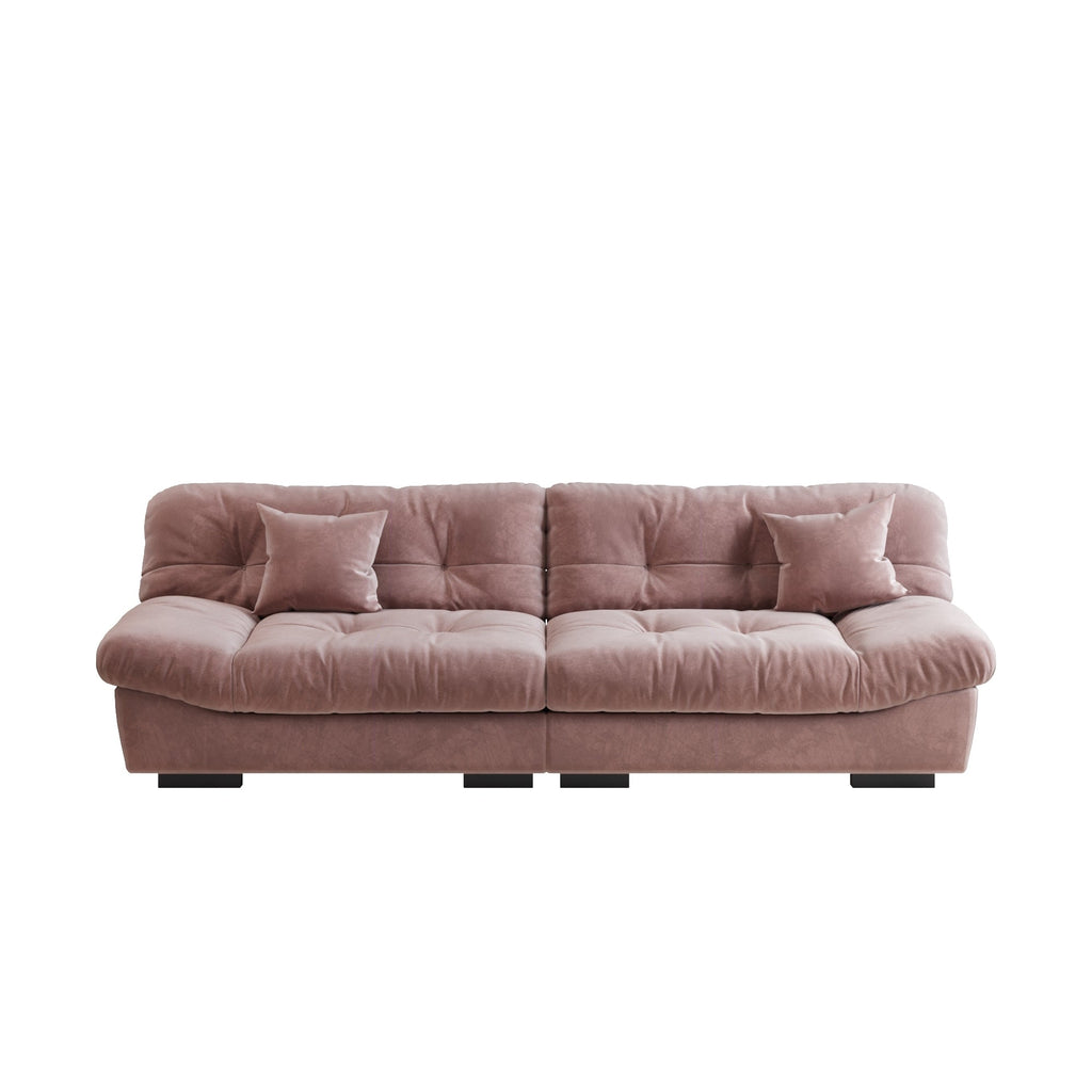 Canapé-lit minimaliste Cloud de 105 pouces avec deux coussins