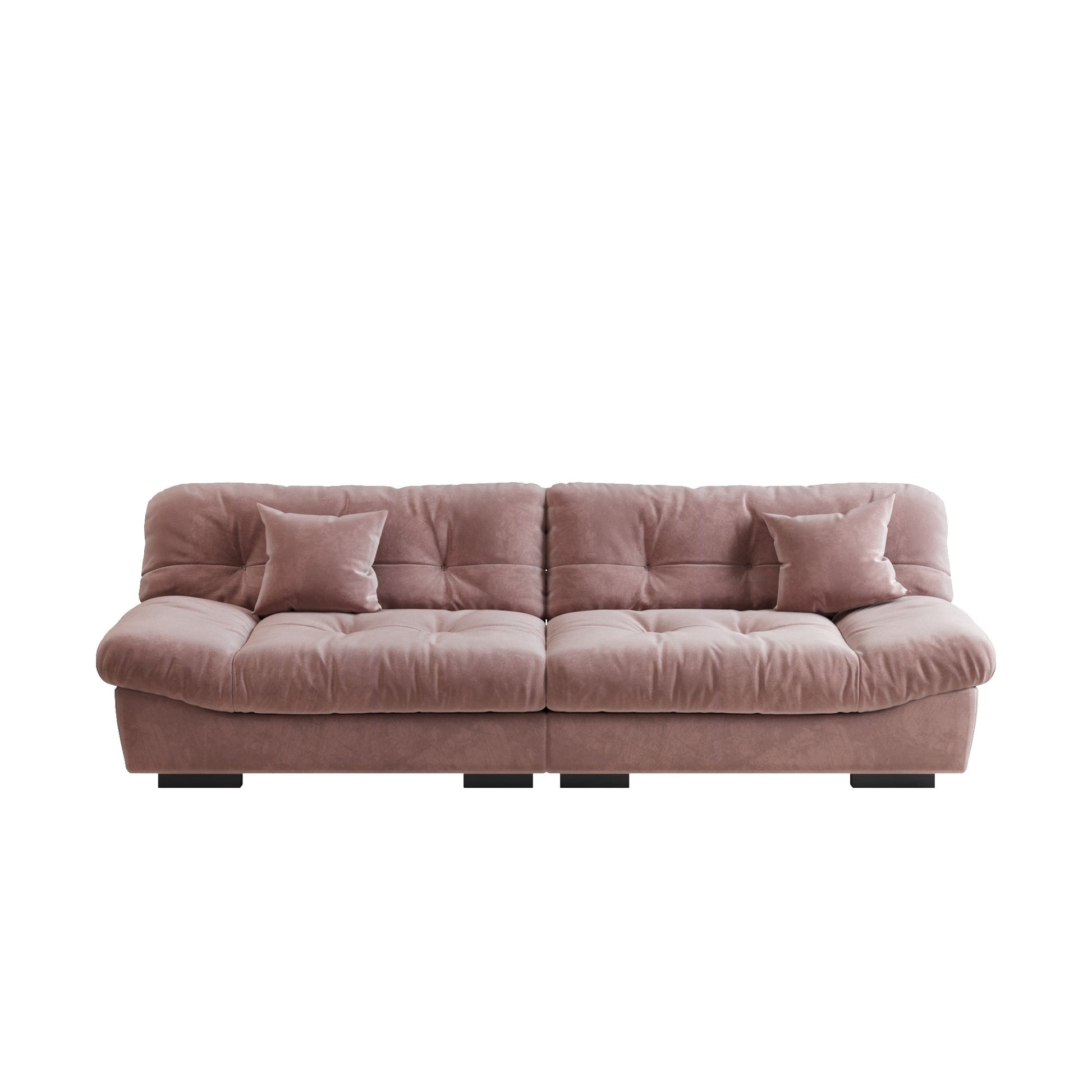 Canapé-lit minimaliste Cloud de 105 pouces avec deux coussins