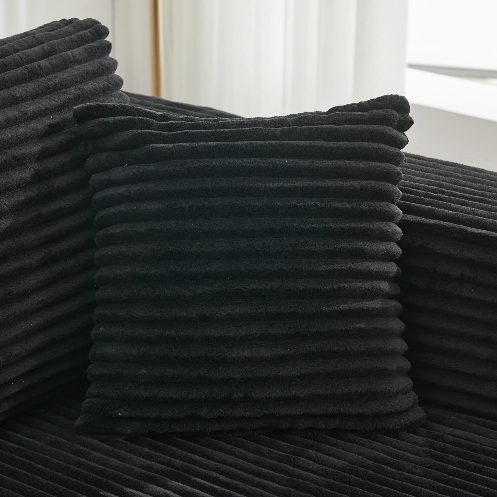 Canapé d'angle Cloud 106 en forme de L avec méridienne droite, canapé modulaire moderne à assise profonde pour salon, aucun assemblage requis.