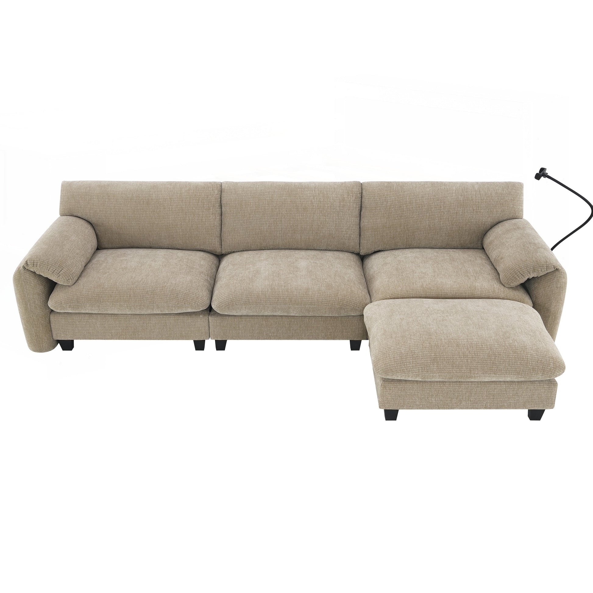 Canapé d'angle modulable de 108 pouces