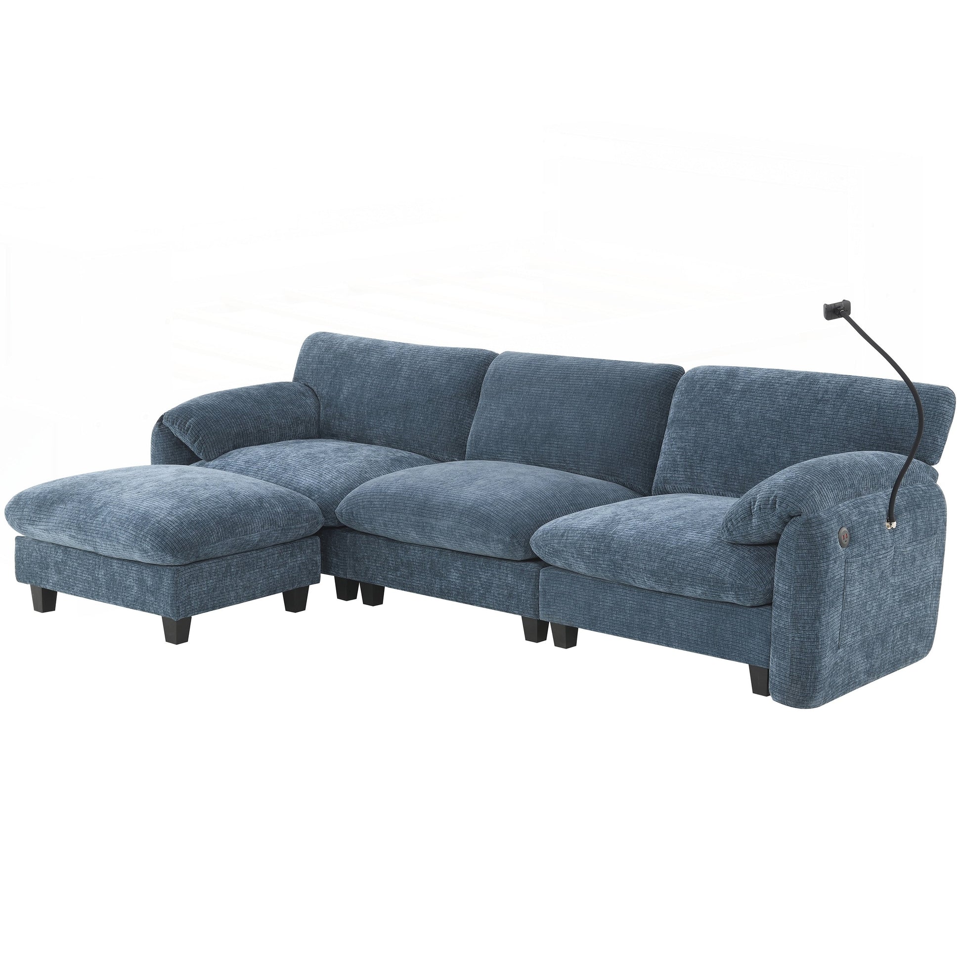 Canapé d'angle modulable de 108 pouces