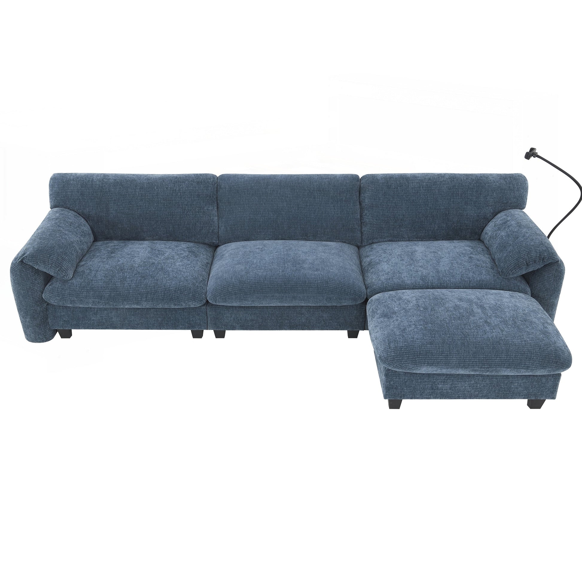 Canapé d'angle modulable de 108 pouces