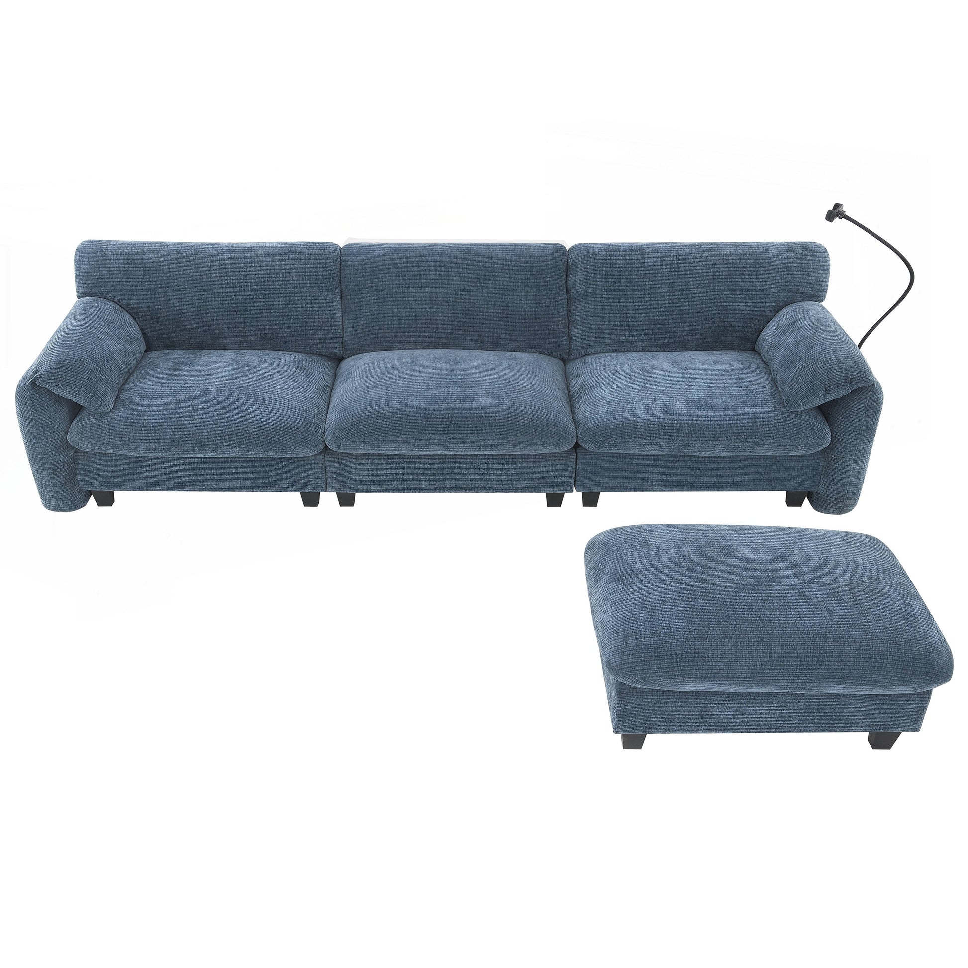 Canapé d'angle modulable de 108 pouces