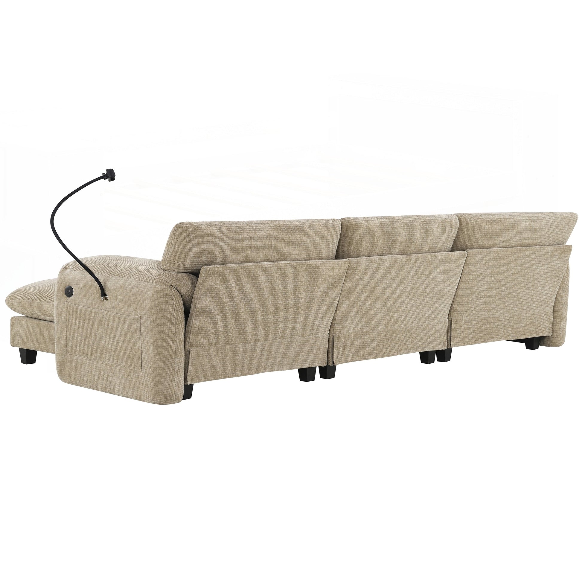 Canapé d'angle modulable de 108 pouces