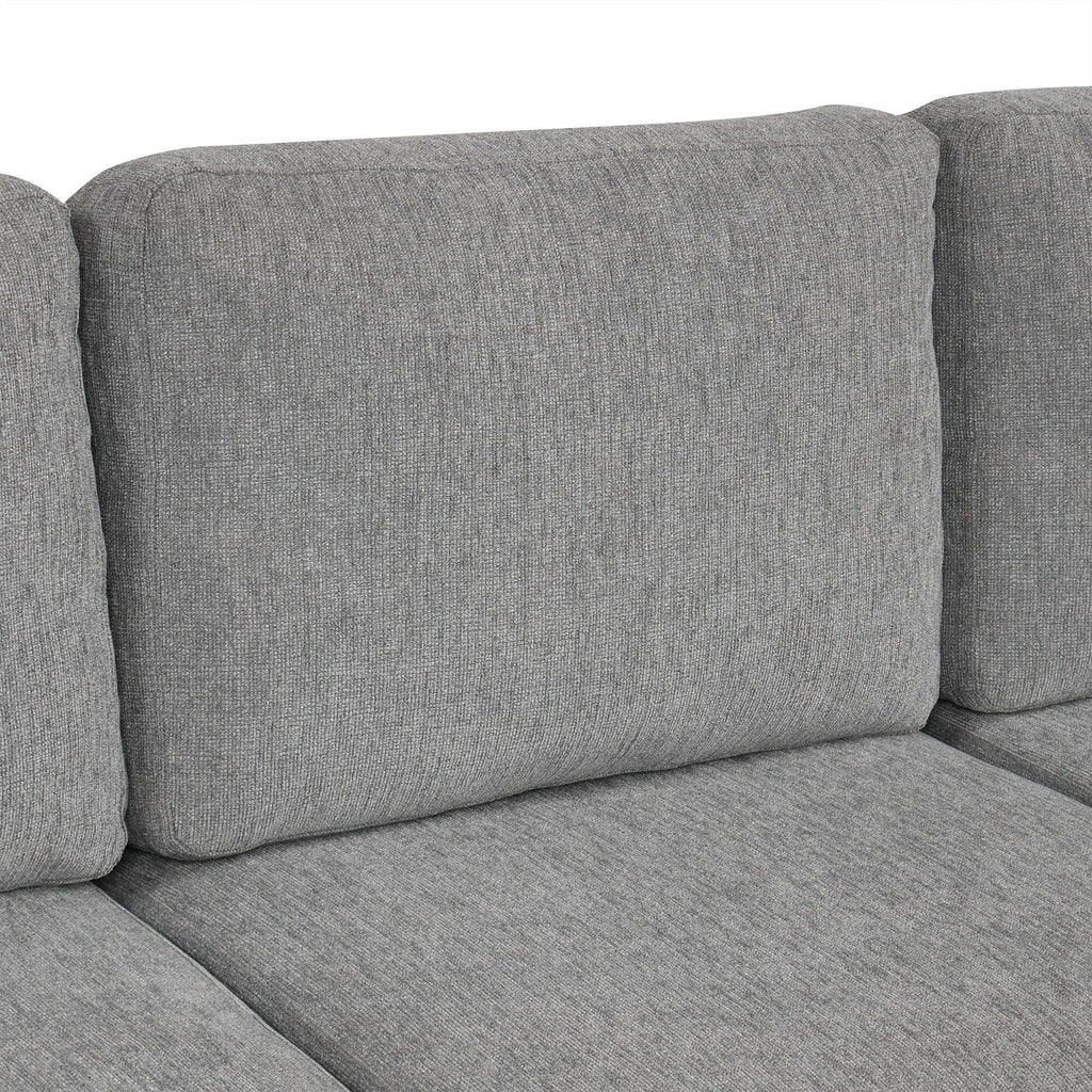 Canapé d'angle modulable en U de 274 cm avec lit escamotable, ports USB et porte-gobelets doubles pour le salon.