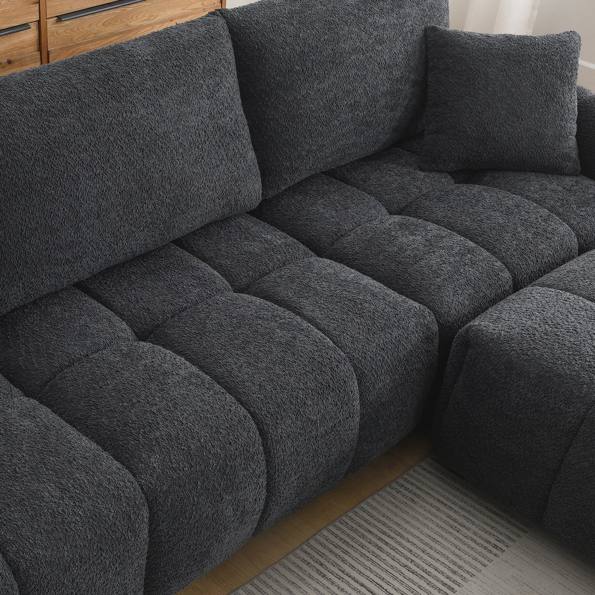 Canapé d'angle modulaire de 110 pouces