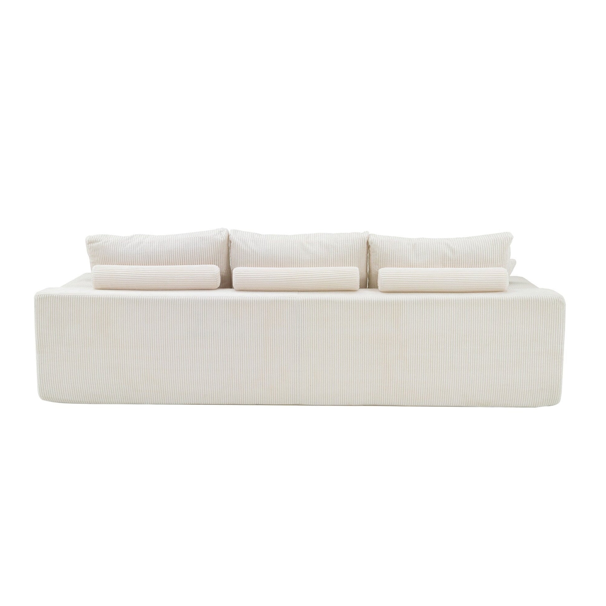 Canapé d'angle en forme de L 110, canapé-lit 3 places à compression complète avec méridienne