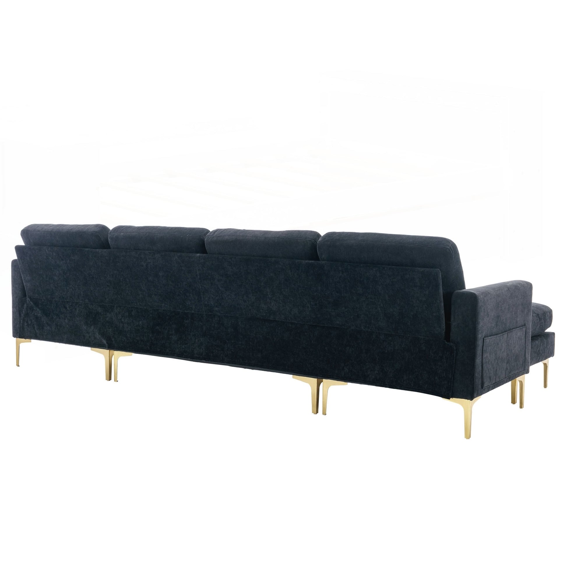 Canapé d'angle convertible en forme de L de 110 pouces