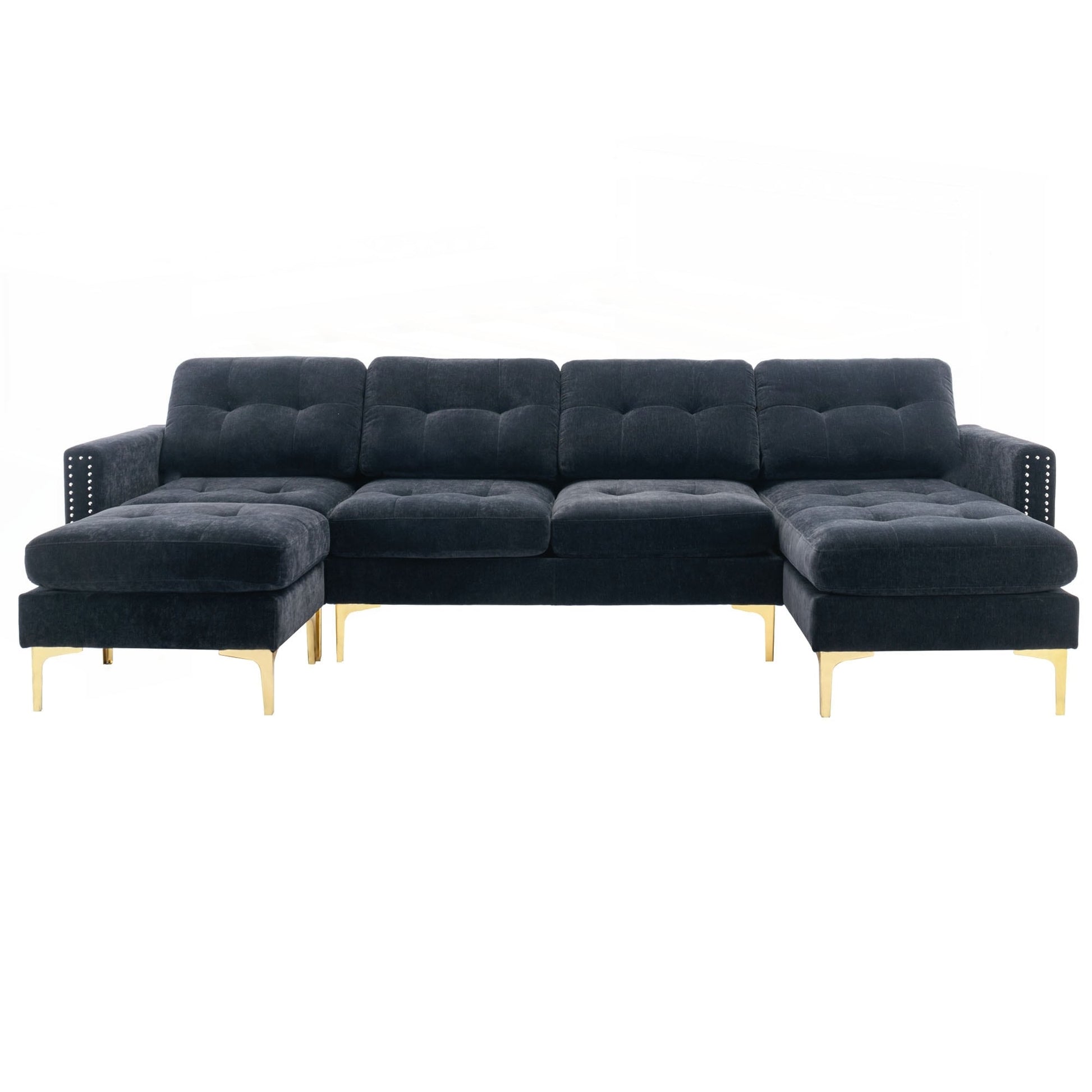 Canapé d'angle convertible en forme de L de 110 pouces