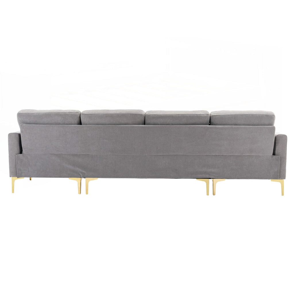 Canapé d'angle convertible en forme de L de 110 pouces