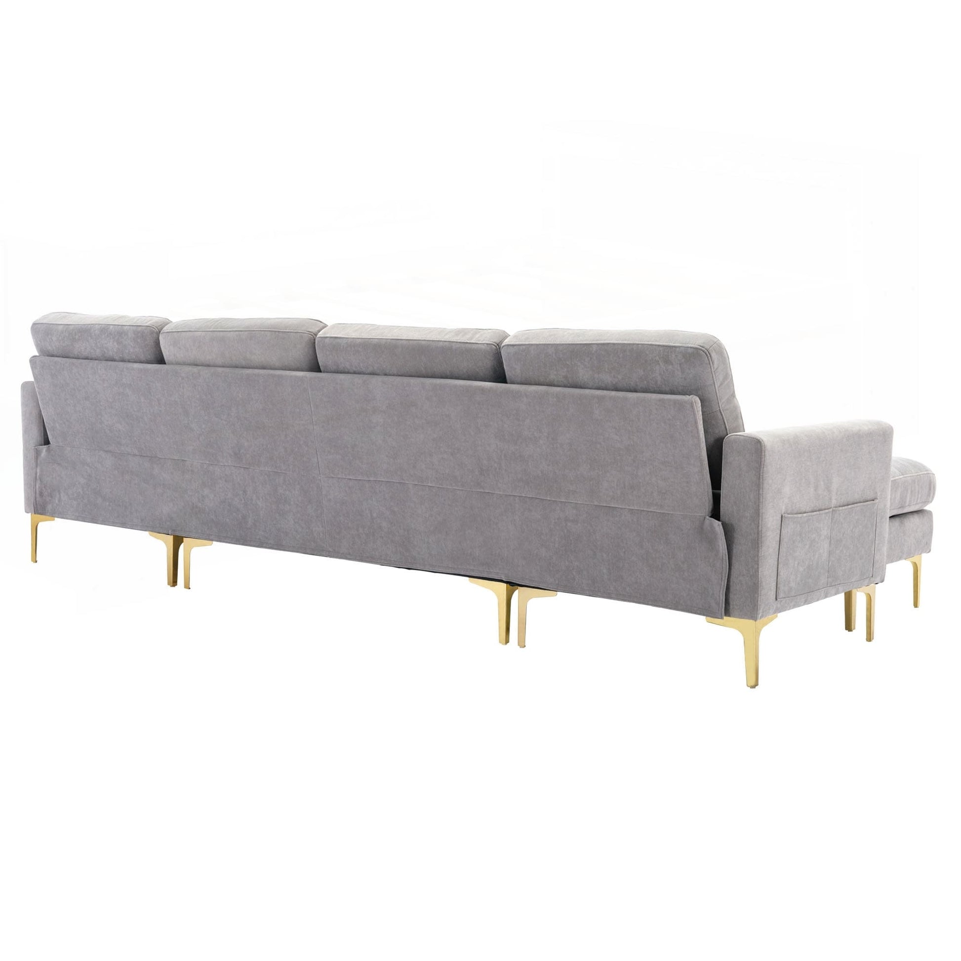 Canapé d'angle convertible en forme de L de 110 pouces