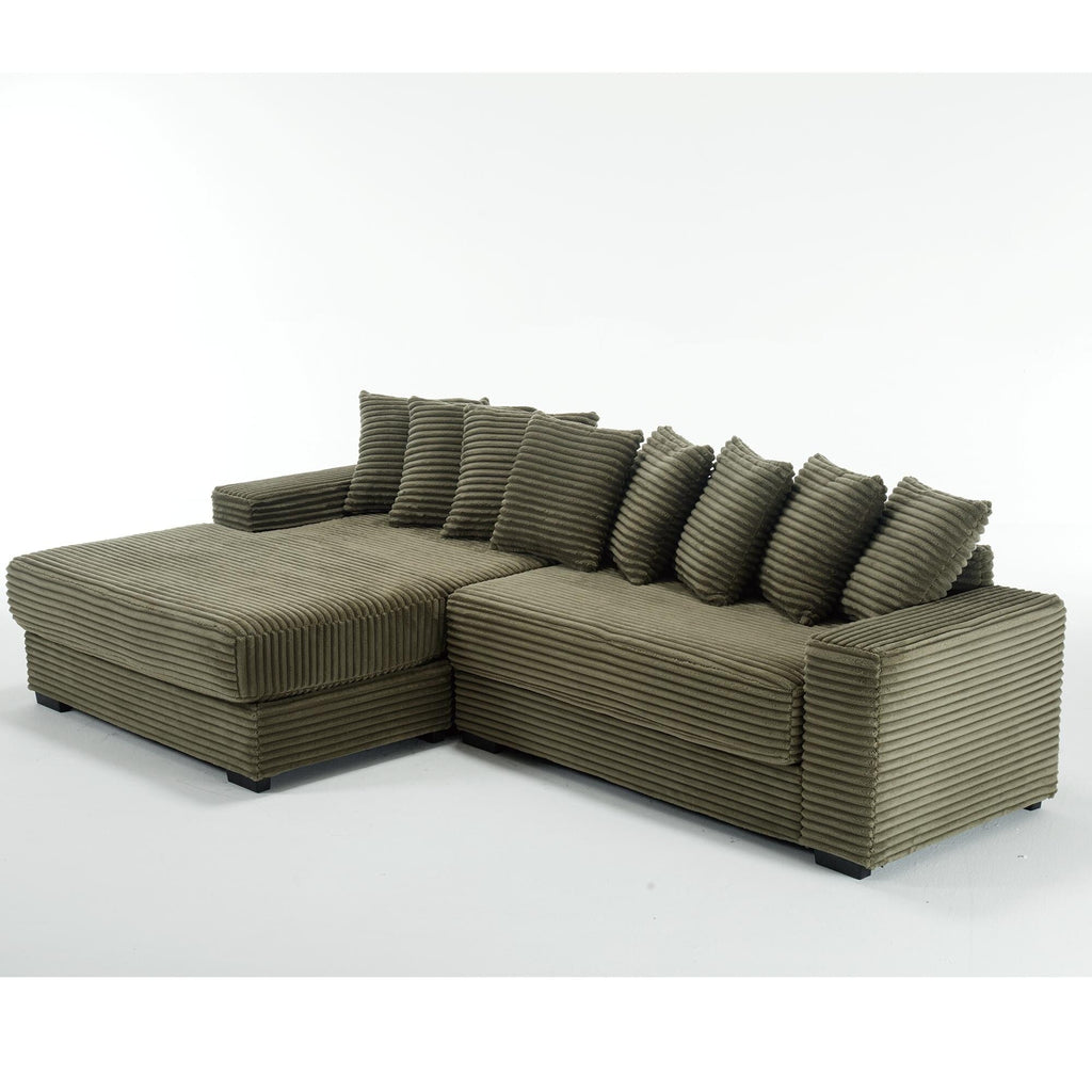 Canapé en flanelle verte 111.4, choix d'abri élégant - compagnon idéal pour le salon, la chambre à coucher, le bureau.