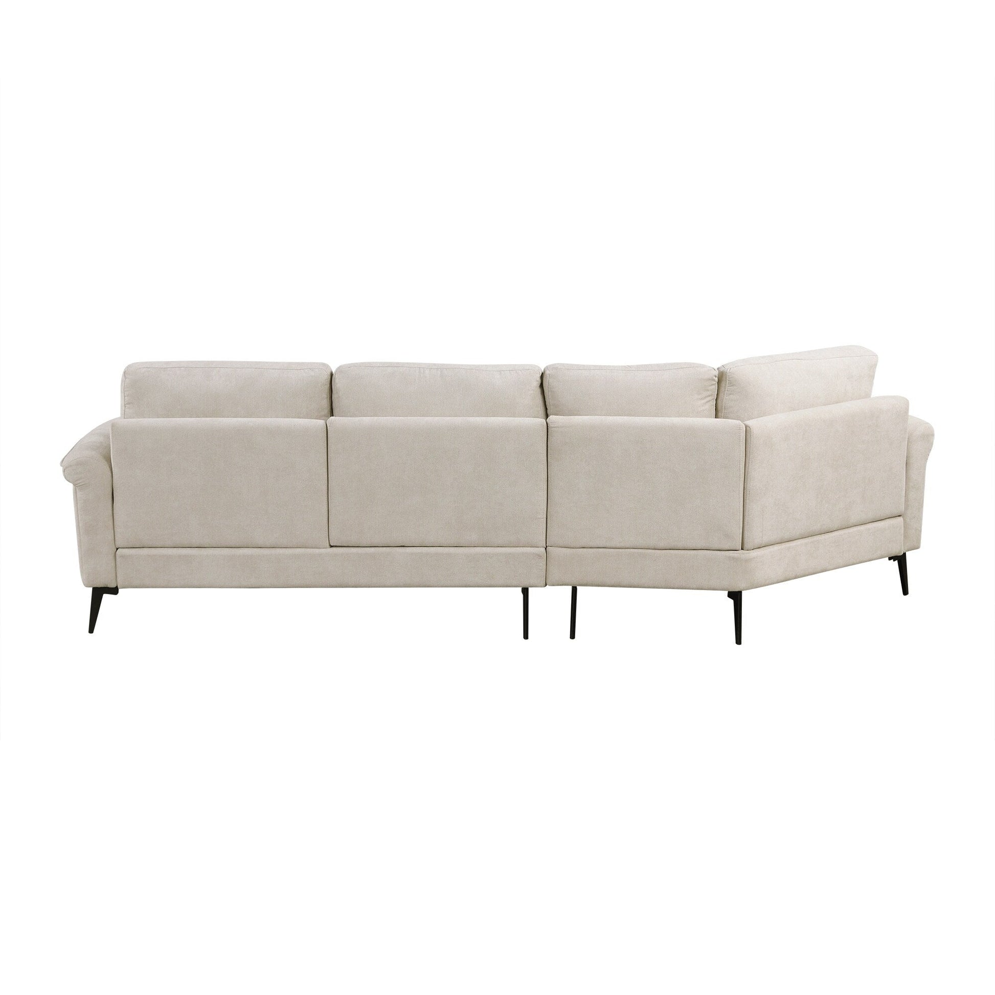 111 3 Seater Sofa Couch, Chenille Curved Sofa Couch with 2 Printed Pillows Modern Upholstered Sofa for Living Room