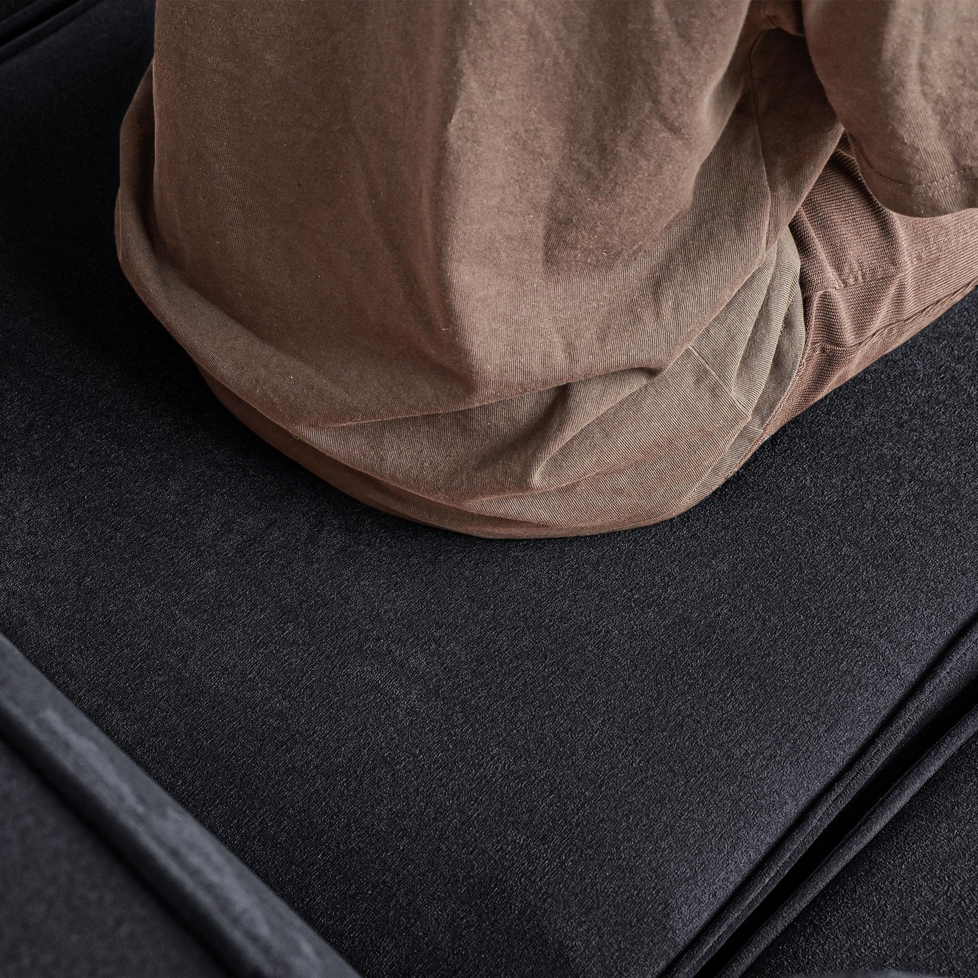 Canapé d'angle modulaire 118 avec housse amovible en tissu et 3 coussins, canapé confortable en tissu cordouroy à 3 places.