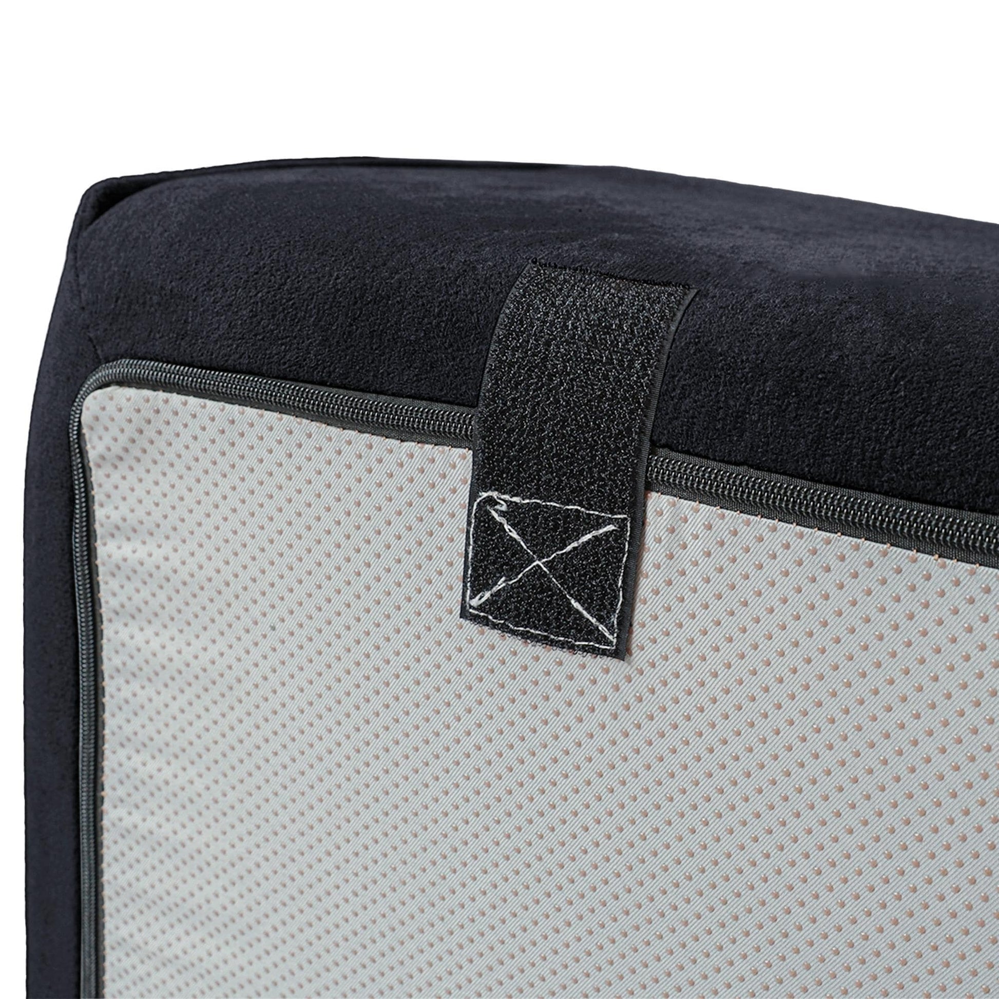 Canapé d'angle modulaire 118 avec housse amovible en tissu et 3 coussins, canapé confortable en tissu cordouroy à 3 places.