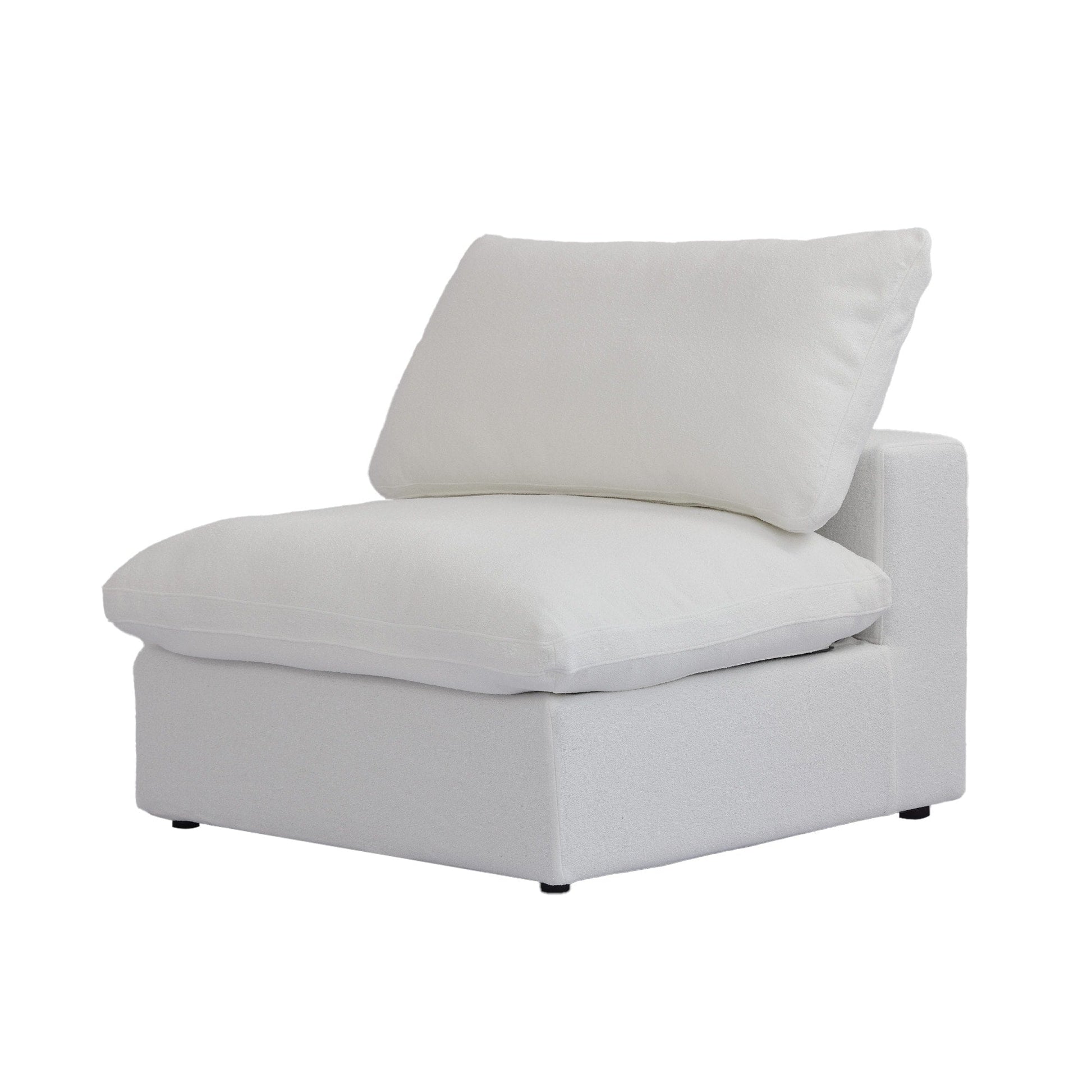 Canapé d'angle moderne en forme de L, 120 cm, en lin, canapé modulable avec pouf coffre.