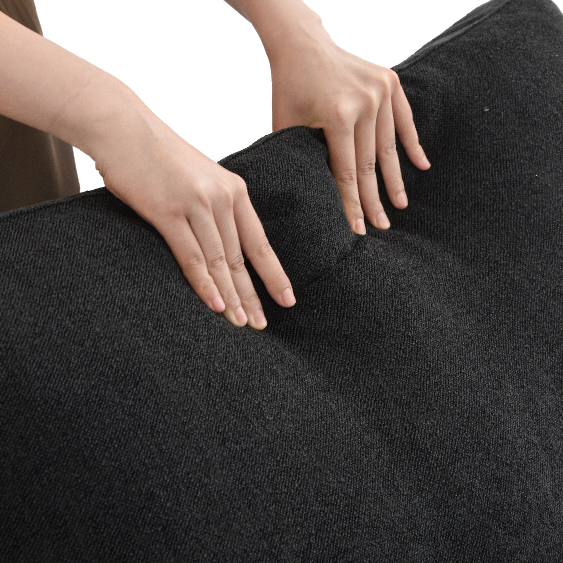Canapé d'angle moderne en forme de L, 120 cm, en lin, canapé modulable avec pouf coffre.