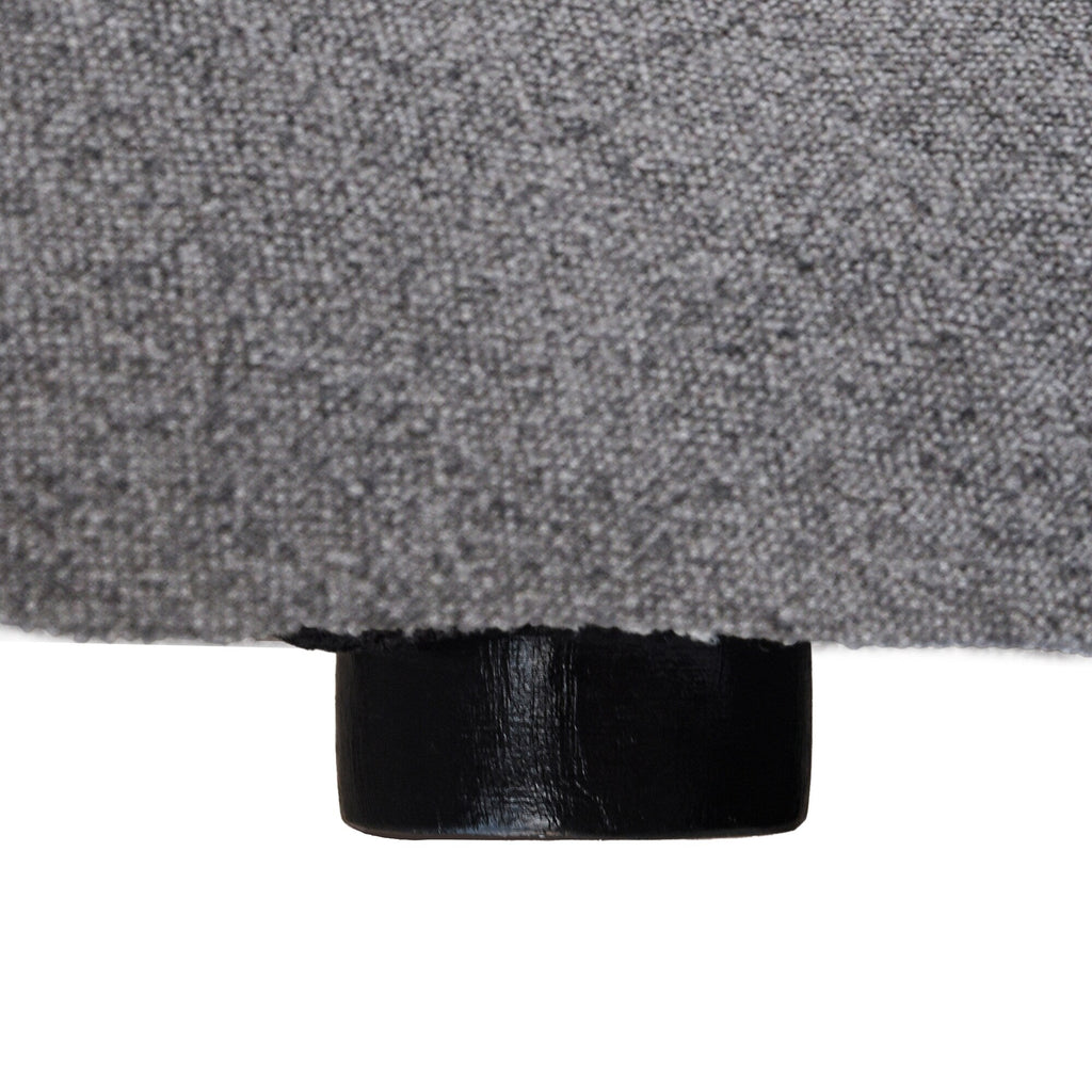 Canapé d'angle moderne en forme de L, 120 cm, en lin, canapé modulable avec pouf coffre.