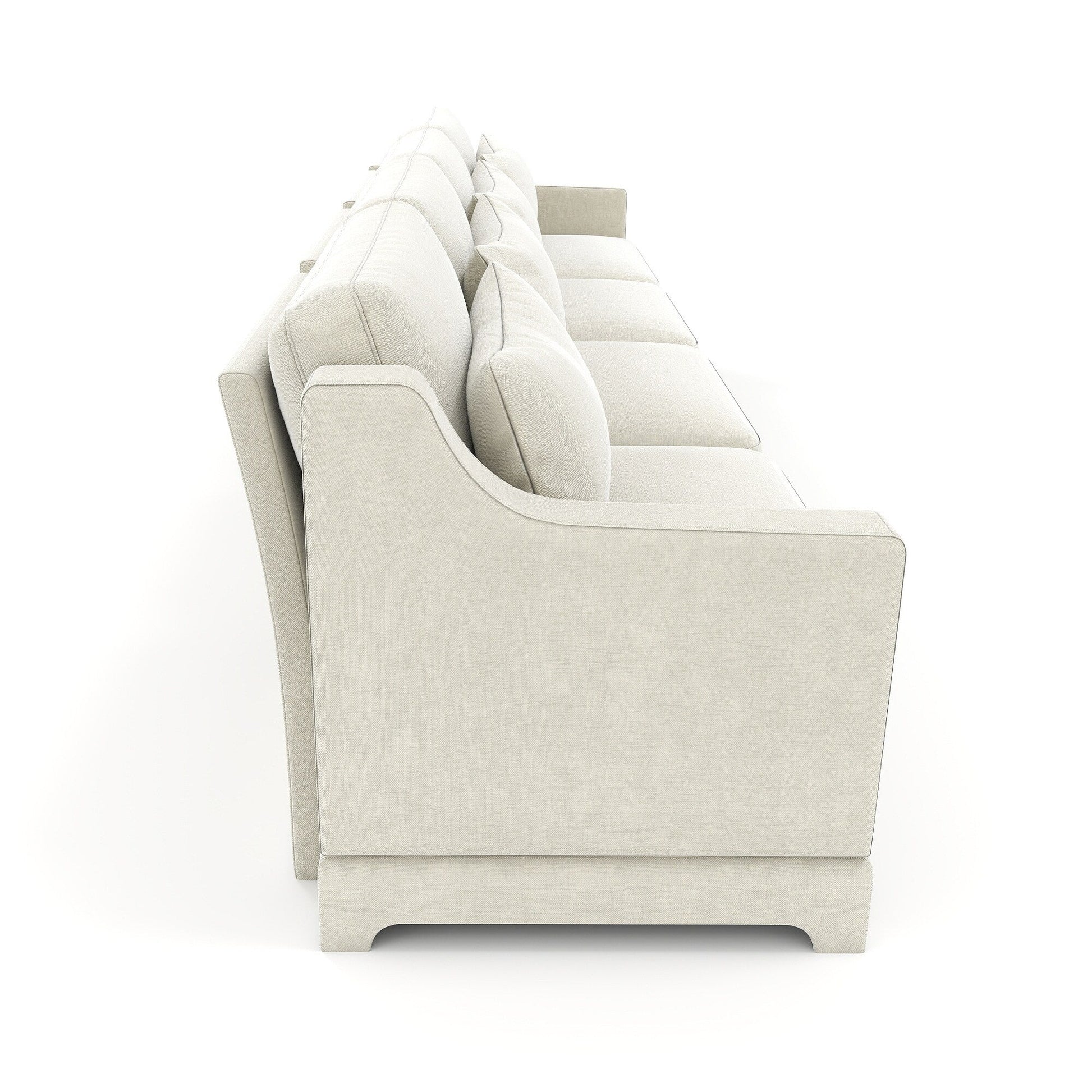 141.7 Chenille 6-Seater Sofa with ergonomic, wooden base,high - resilience sponge for Living Room