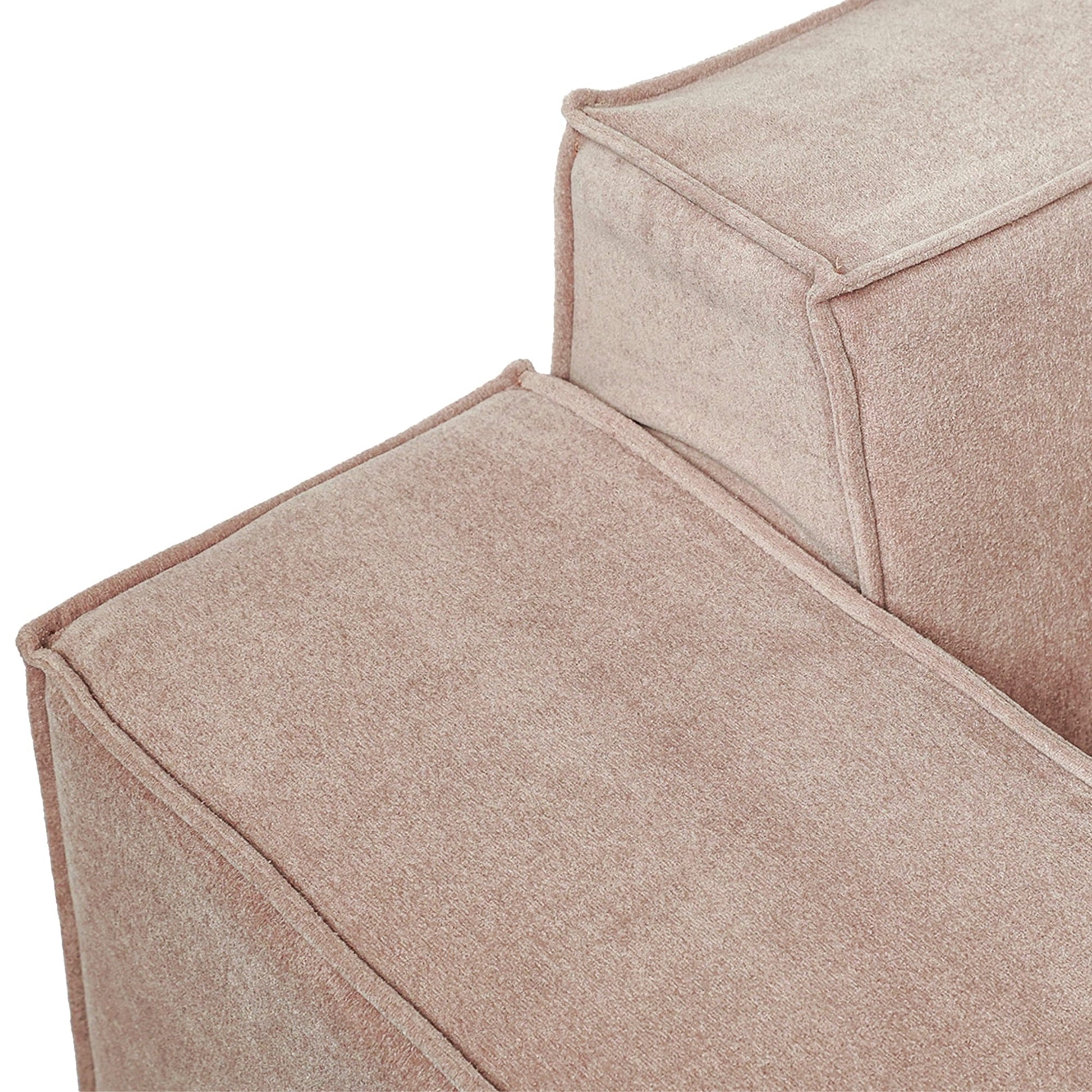 Canapé d'angle Cloud 149, grand canapé modulable 4 places, canapé en velours confortable et moderne, meubles de salon.
