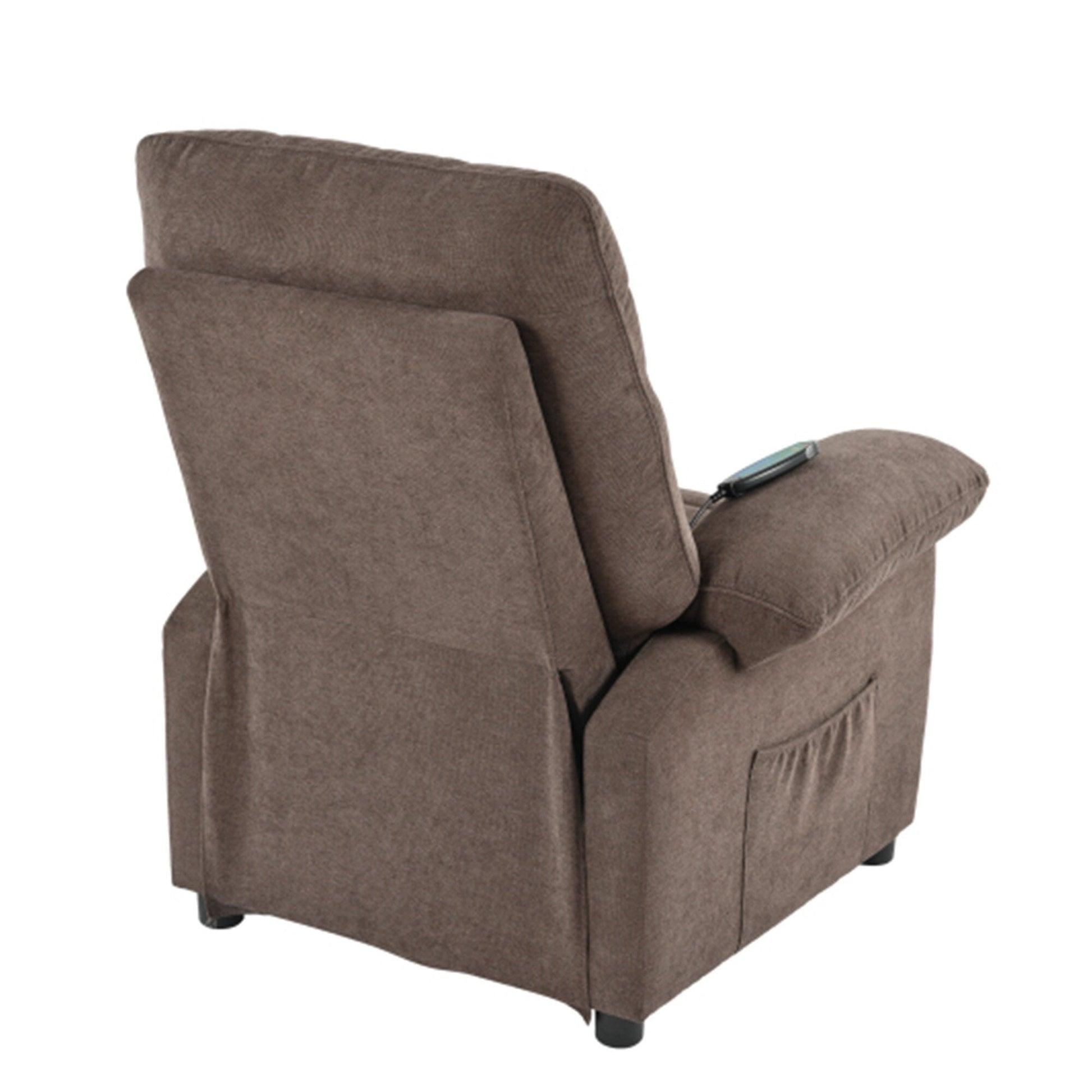 Fauteuil inclinable à 160° pour personnes âgées - Fauteuil inclinable électrique avec massage chauffant à 8 points, tissu chenille doux