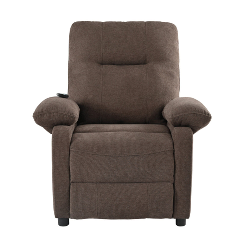 Fauteuil inclinable à 160° pour personnes âgées - Fauteuil inclinable électrique avec massage chauffant à 8 points, tissu chenille doux