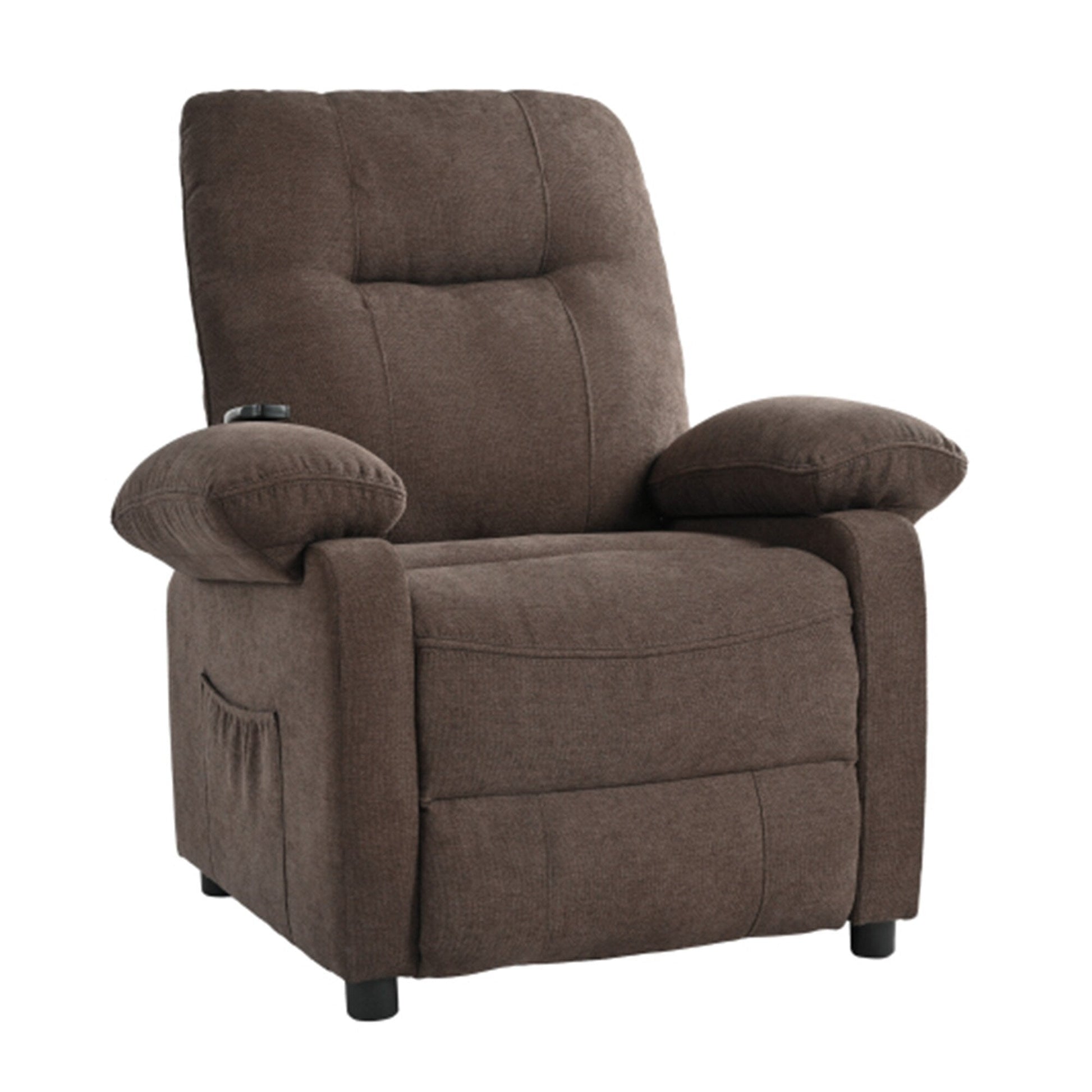 Fauteuil inclinable à 160° pour personnes âgées - Fauteuil inclinable électrique avec massage chauffant à 8 points, tissu chenille doux