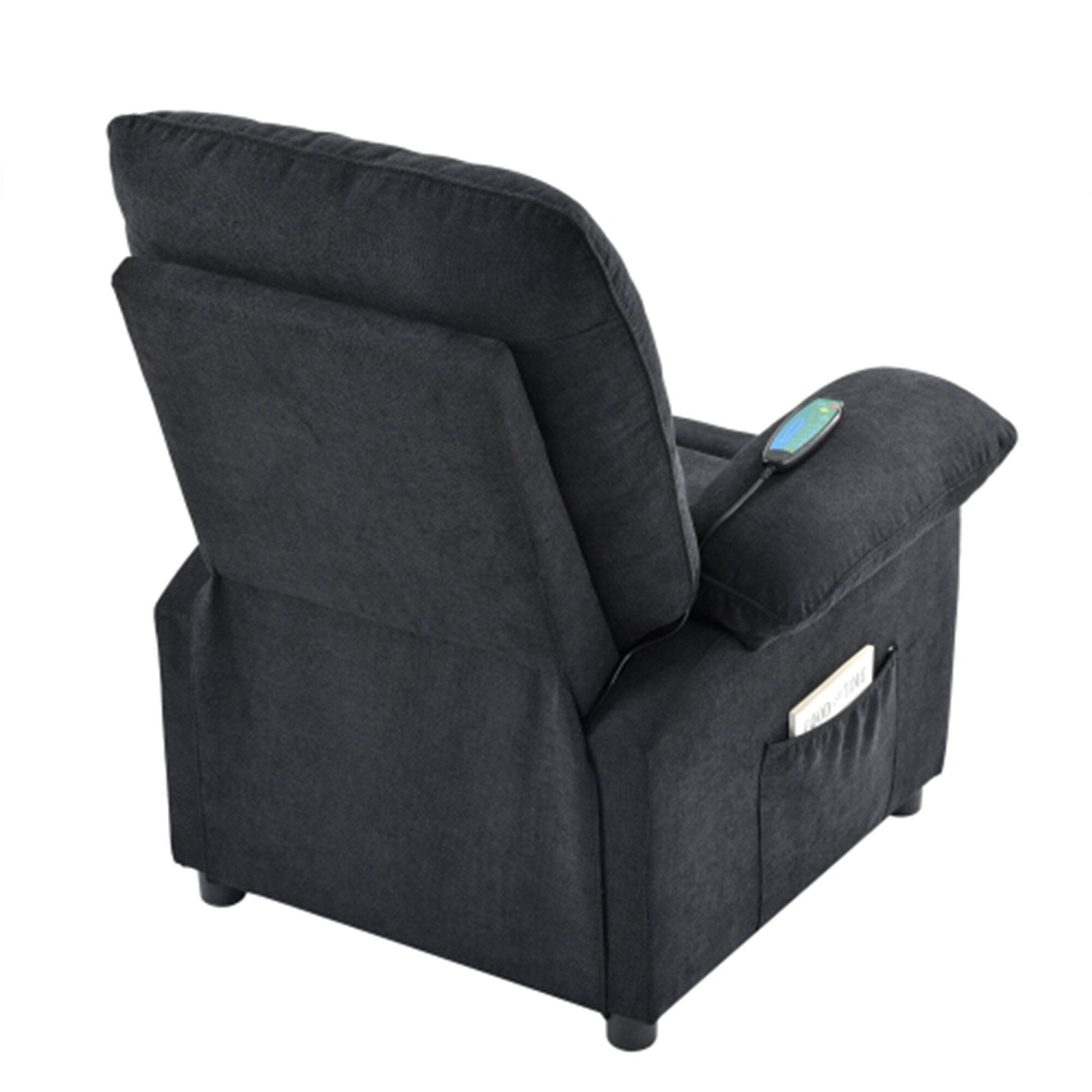Fauteuil inclinable à 160° pour personnes âgées - Fauteuil inclinable électrique avec massage chauffant à 8 points, tissu chenille doux