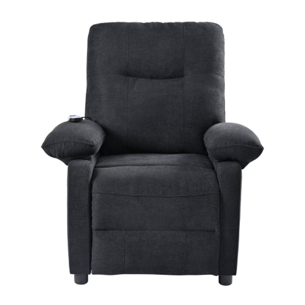 Fauteuil inclinable à 160° pour personnes âgées - Fauteuil inclinable électrique avec massage chauffant à 8 points, tissu chenille doux