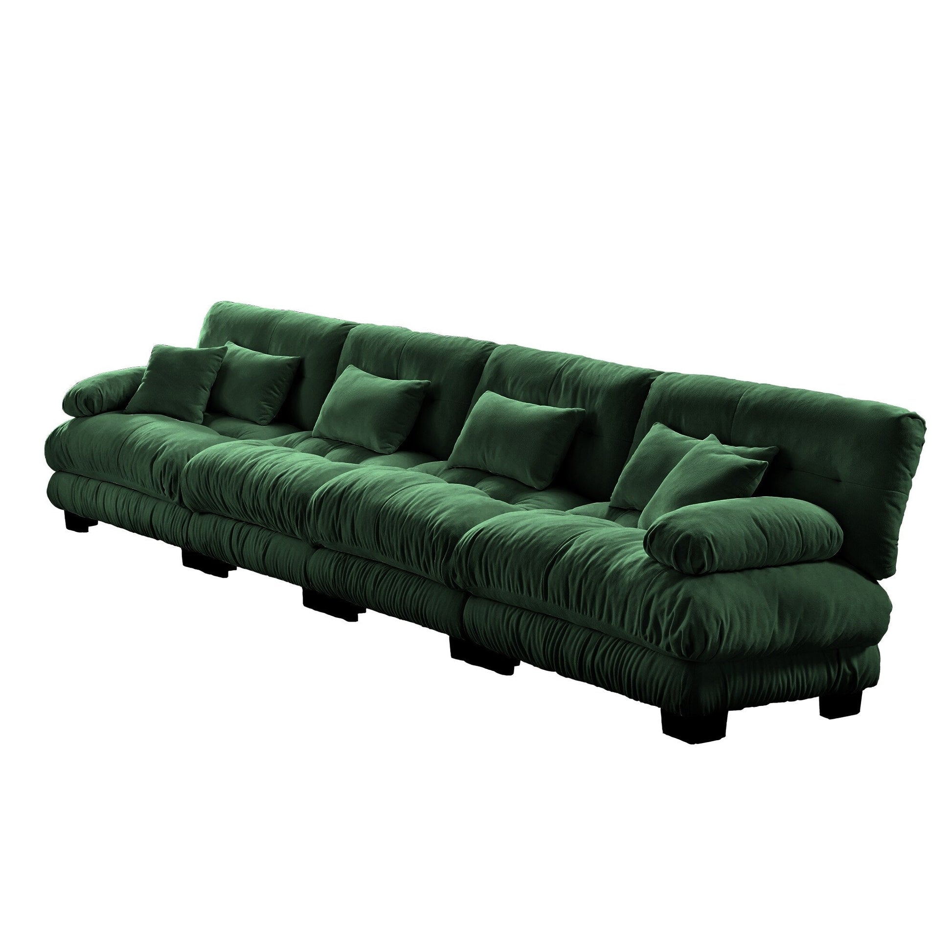 173.2 Chenille with Bolster Armrests, High-Resilience Sponge Cushions