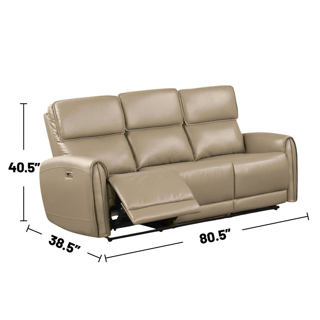 Ensemble de canapé à 2 places en tissu avec fonction de rehaussement électrique et ports de recharge USB.
