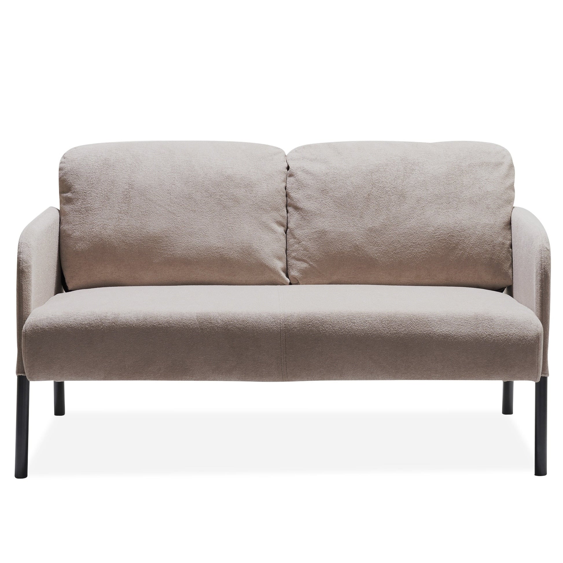 Canapé 2 places en tissu polyester, canapé 2 places moderne, canapé confortable et compact pour salon, chambre à coucher ou bureau.