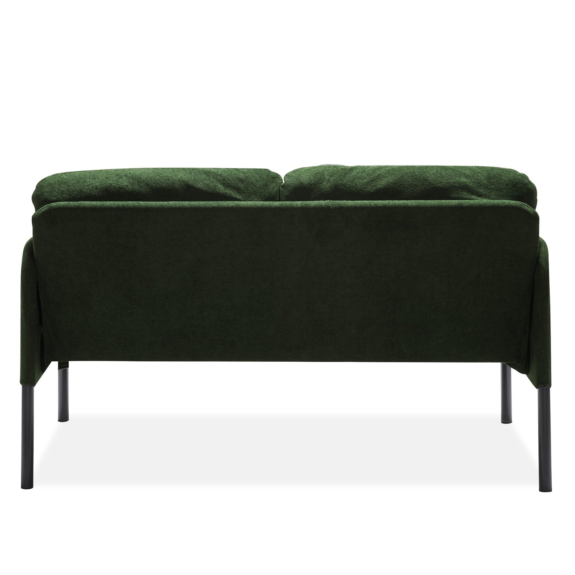 Canapé 2 places en tissu polyester, canapé 2 places moderne, canapé confortable et compact pour salon, chambre à coucher ou bureau.