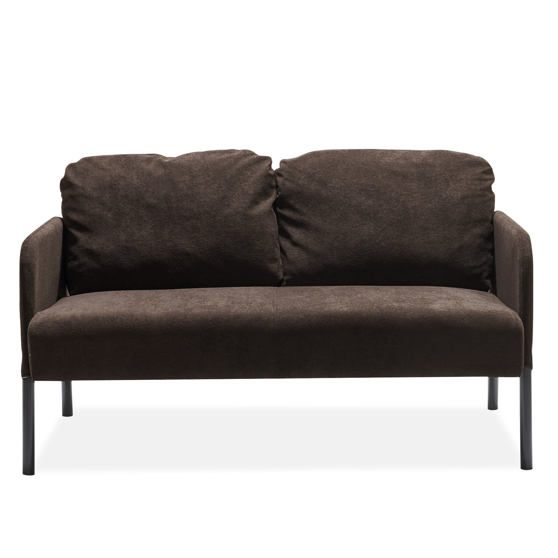 Canapé 2 places en tissu polyester, canapé 2 places moderne, canapé confortable et compact pour salon, chambre à coucher ou bureau.