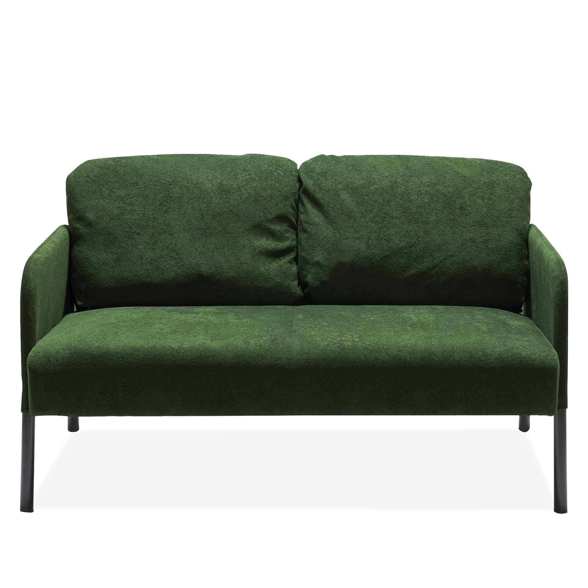 Canapé 2 places en tissu polyester, canapé 2 places moderne, canapé confortable et compact pour salon, chambre à coucher ou bureau.