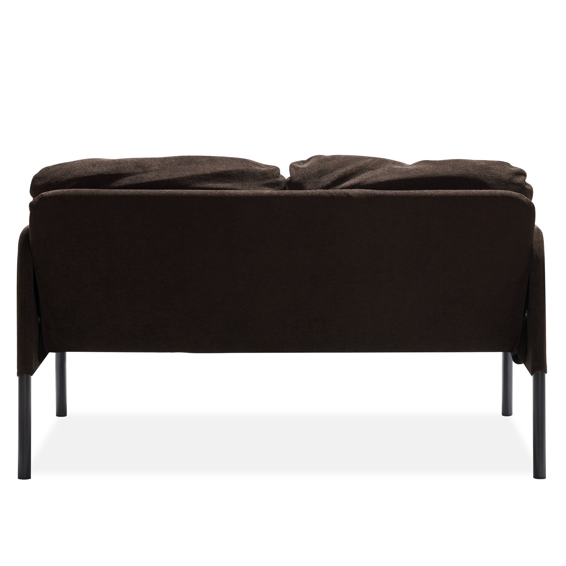 Canapé 2 places en tissu polyester, canapé 2 places moderne, canapé confortable et compact pour salon, chambre à coucher ou bureau.