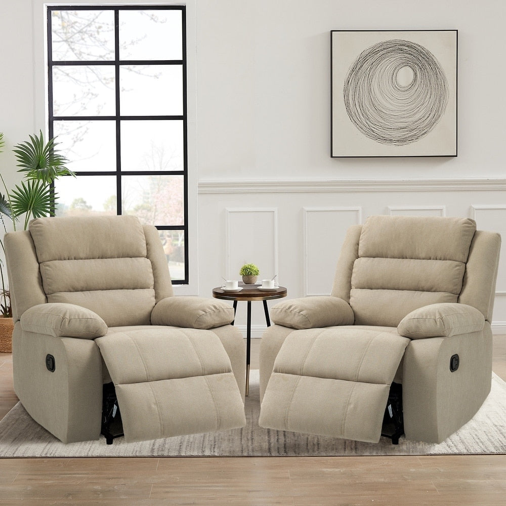 2 chaises inclinables manuelles classiques et traditionnelles