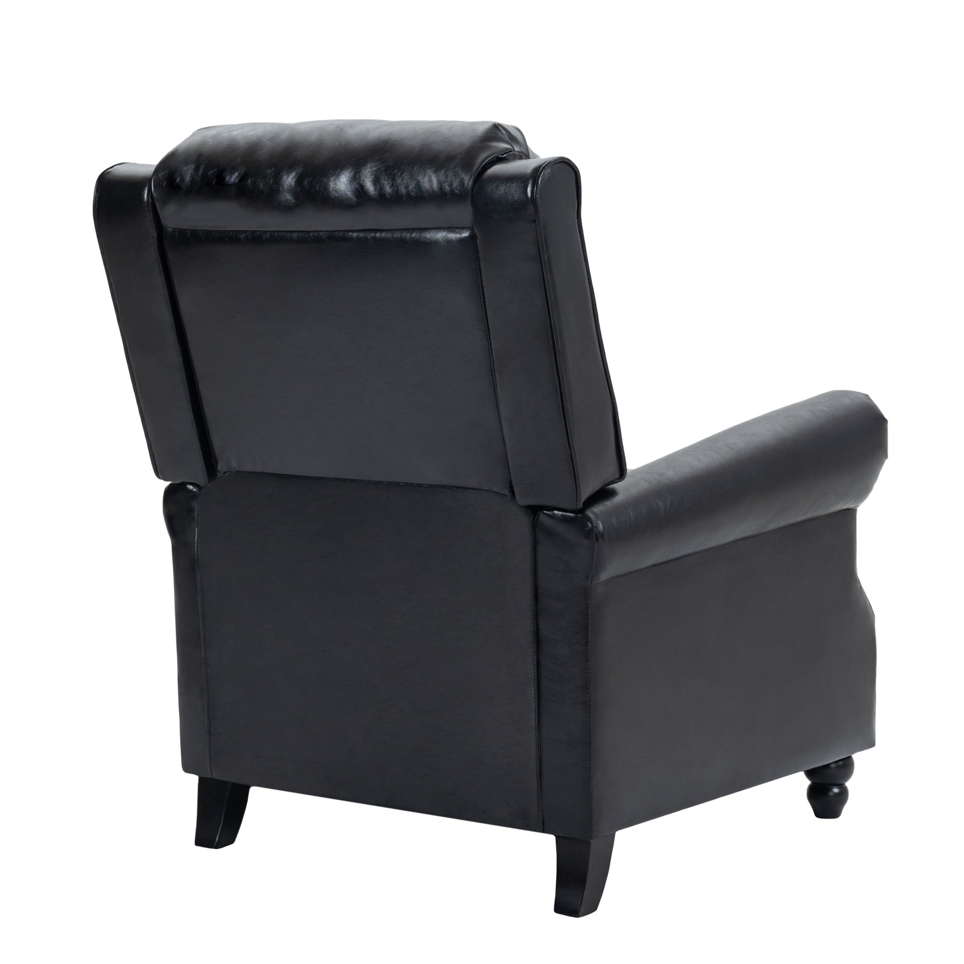 2 ensembles de chaises inclinables rembourrées modernes avec revêtement en cuir PU/tissu